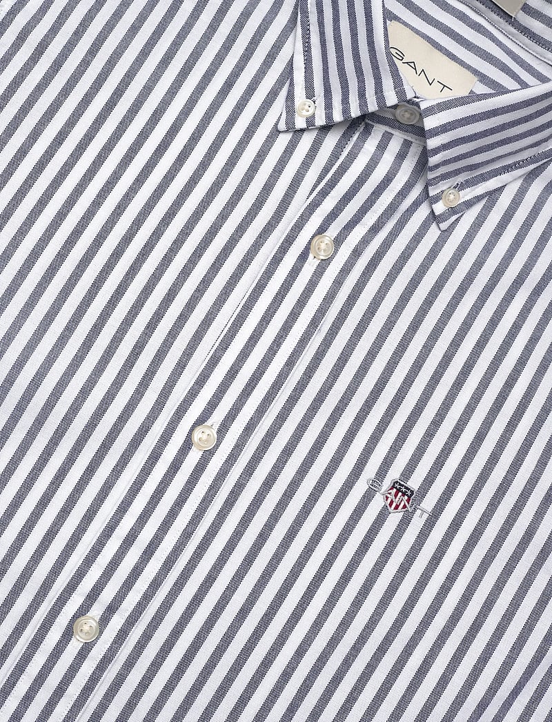 GANT - SLIM OXFORD STRETCH STRIPE SHIRT - stribede skjorter - persian blue - 3