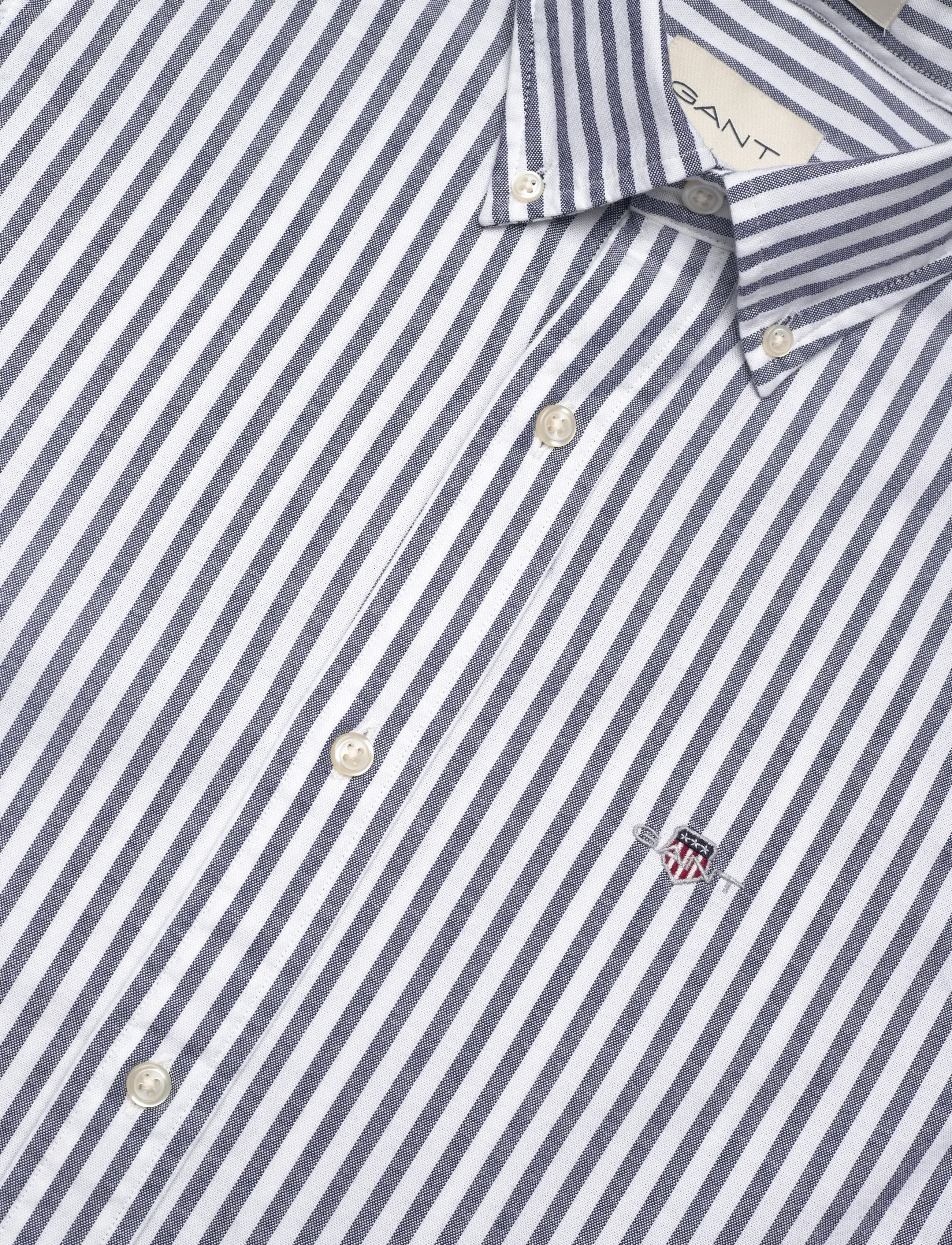 Gant - SLIM OXFORD STRETCH STRIPE SHIRT - persian blue - 3