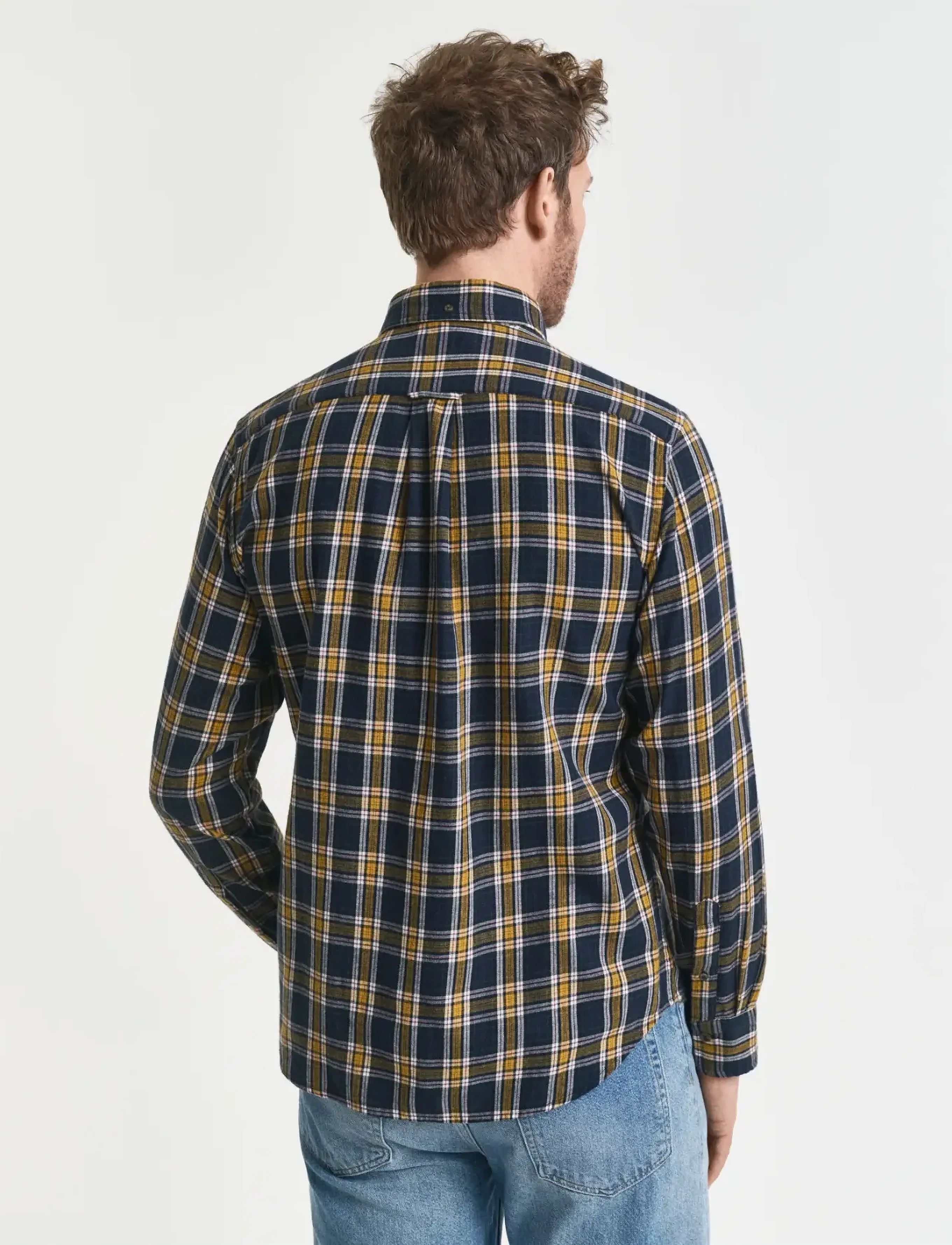 Gant - REG WINDBLOWN FLANNEL CHECK SHIRT - flanellsärgid - evening blue - 2