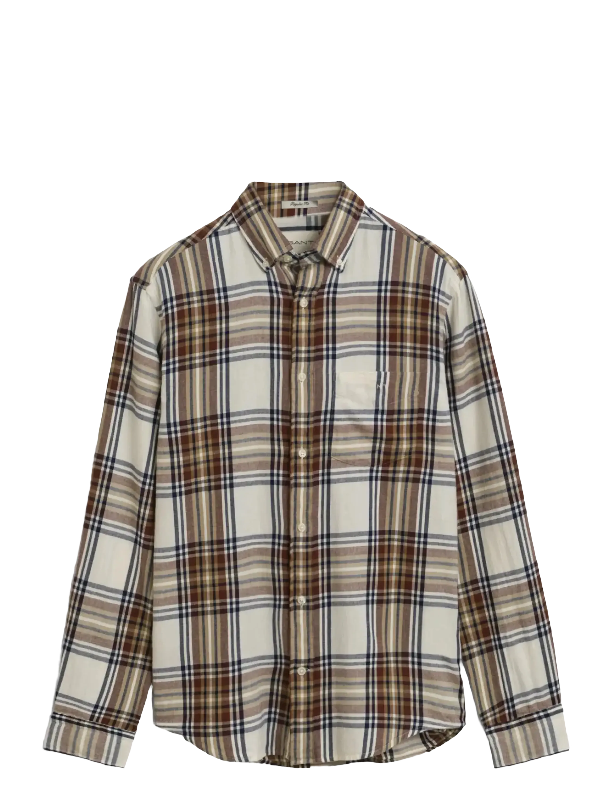 GANT REG WINDBLOWN FLANNEL CHECK SHIRT - New arrivals - CREAM / multi