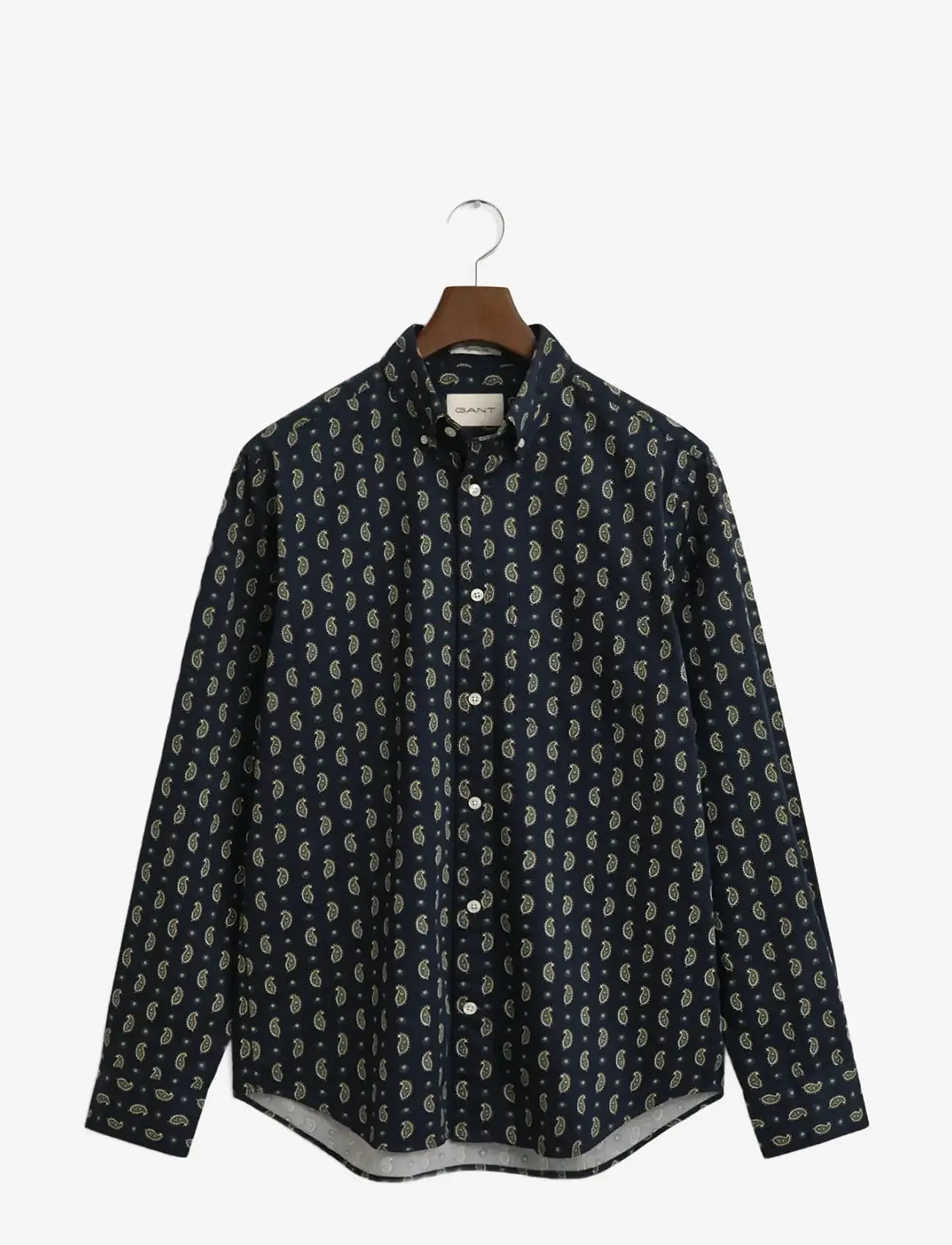 GANT - REG PAISLEY PRINTED TWILL SHIRT - basic skjortor - evening blue - 1