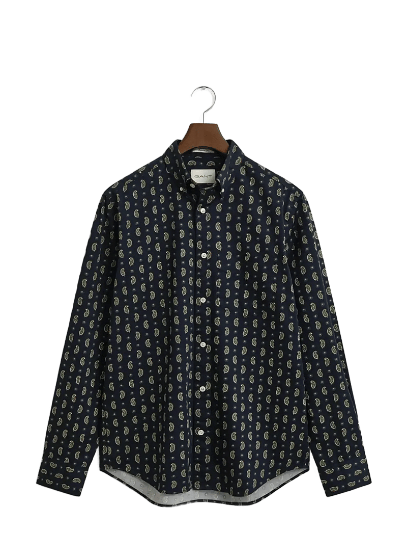 GANT - REG PAISLEY PRINTED TWILL SHIRT - hemden mit muster - evening blue - 1
