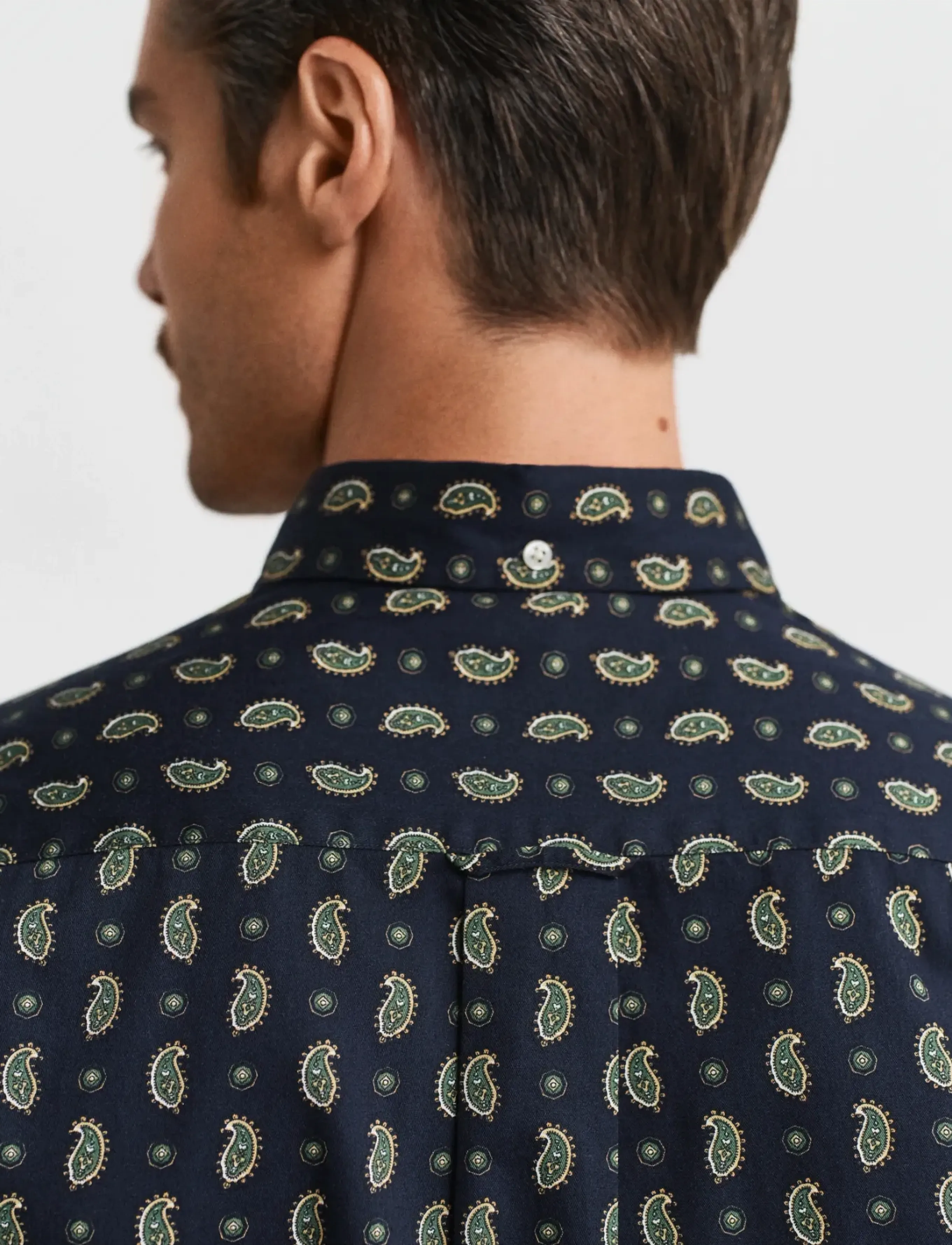 Gant - REG PAISLEY PRINTED TWILL SHIRT - hemden mit muster - evening blue - 3