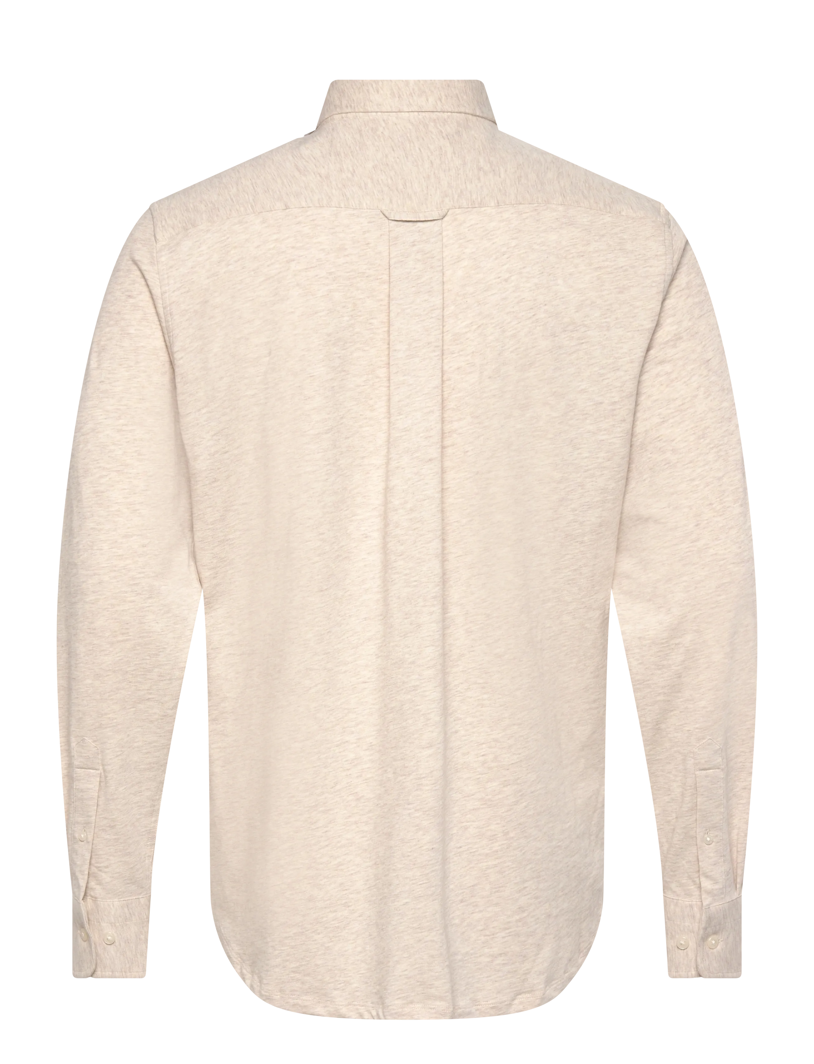 GANT - REG JERSEY SHIRT - light beige melange - 1