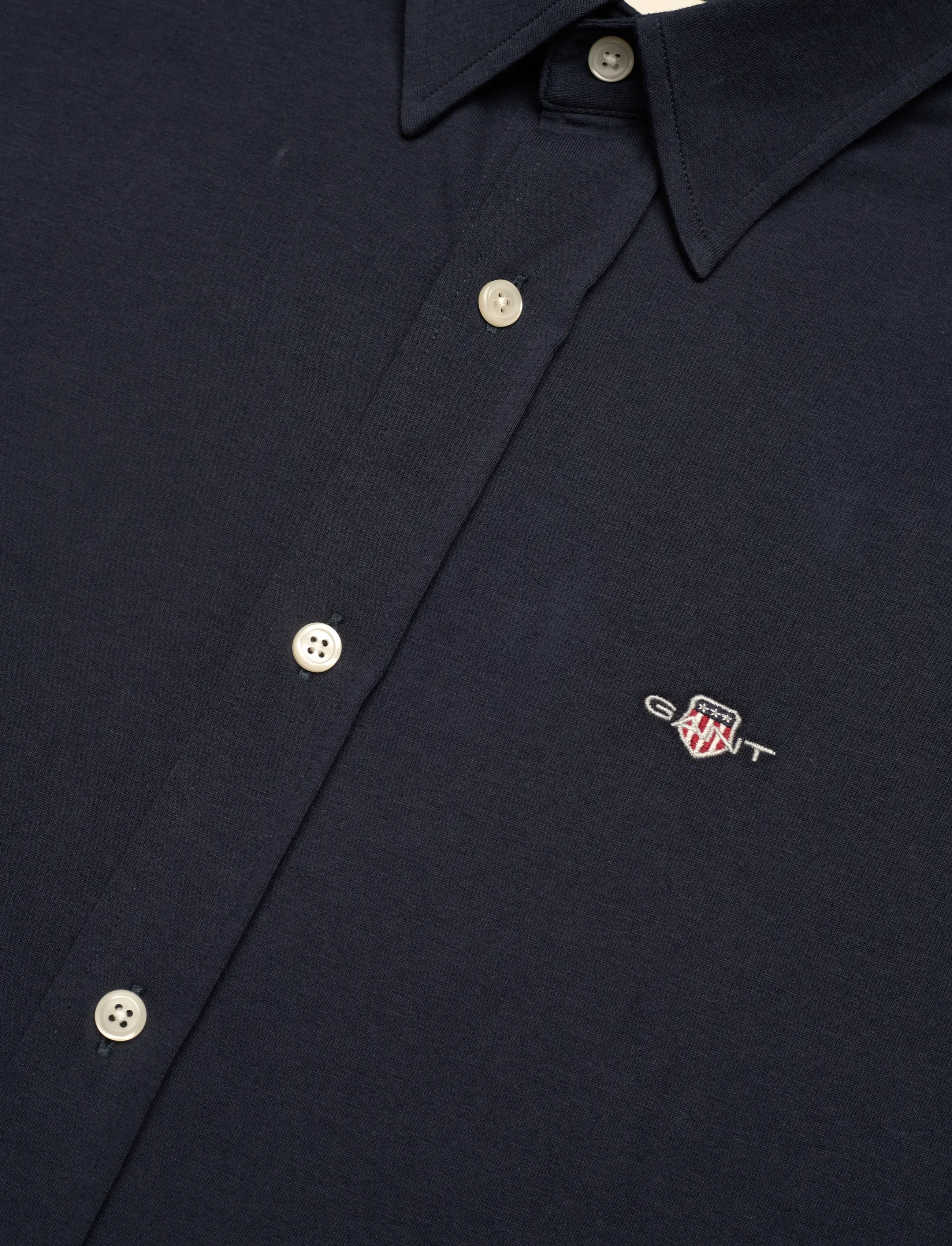 GANT - REG JERSEY SHIRT - marine - 3