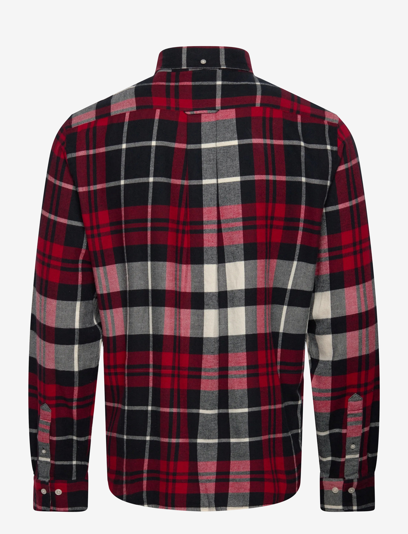 GANT - REG FLANNEL CHECK SHIRT - flannel-skjorter - ruby red - 1