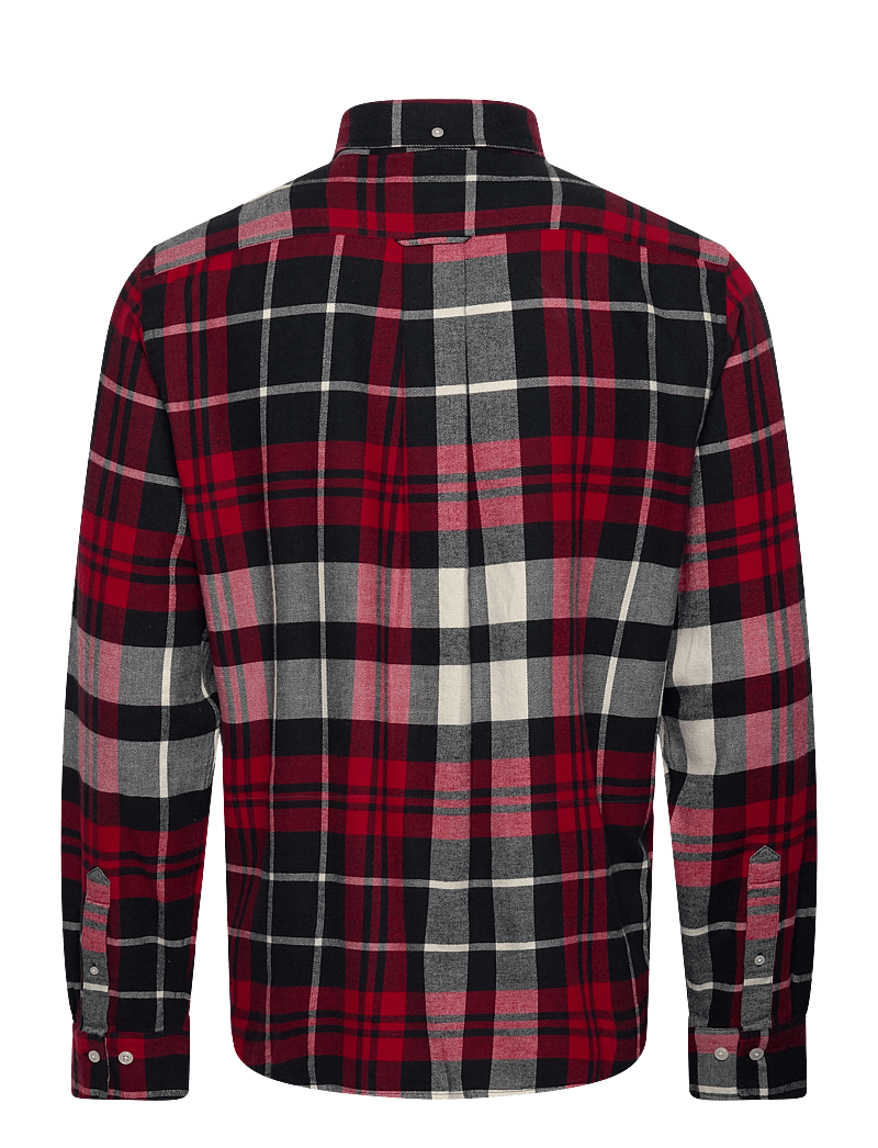 GANT - REG FLANNEL CHECK SHIRT - flanell-hemden - ruby red - 1