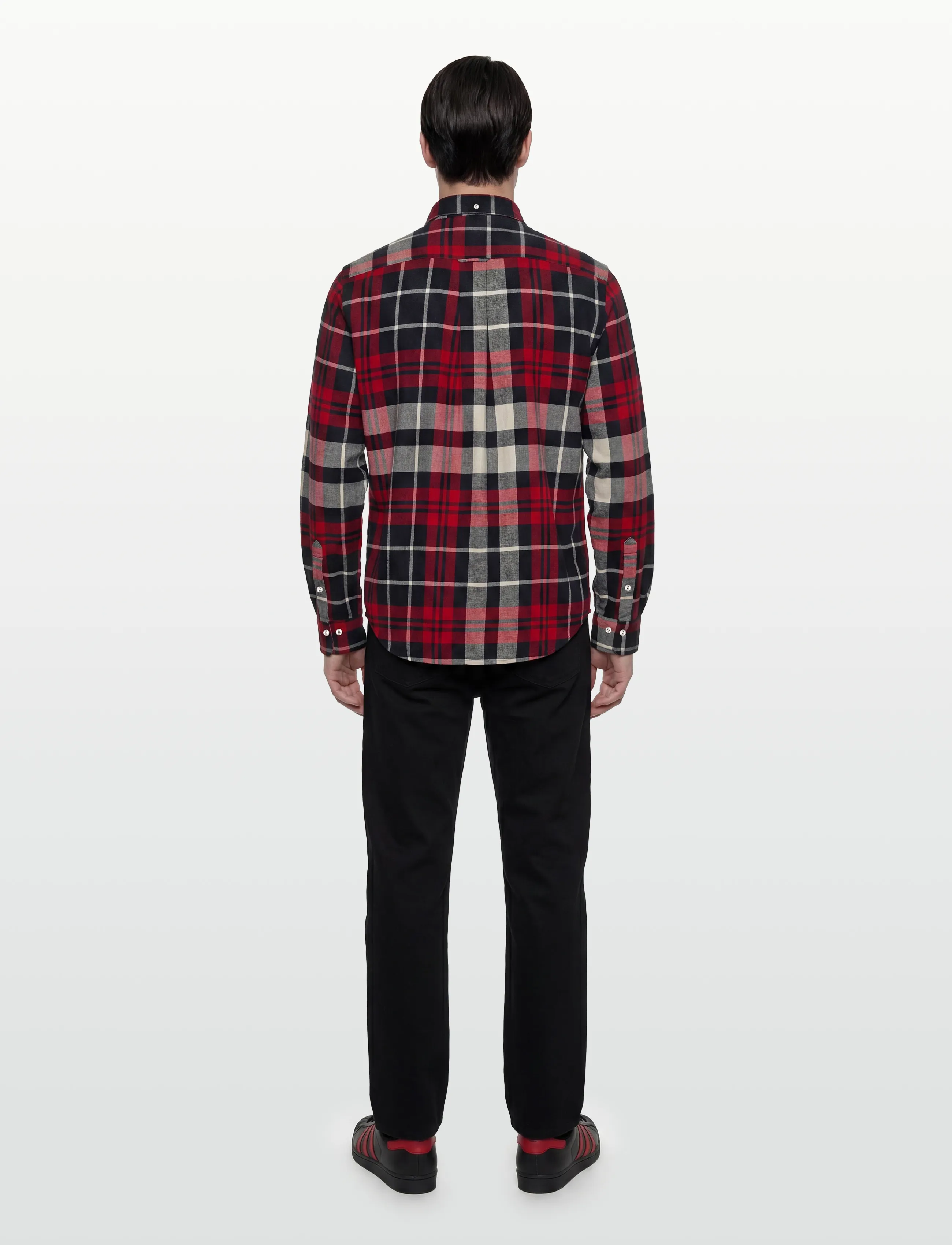 Gant - REG FLANNEL CHECK SHIRT - flanell-hemden - ruby red - 4
