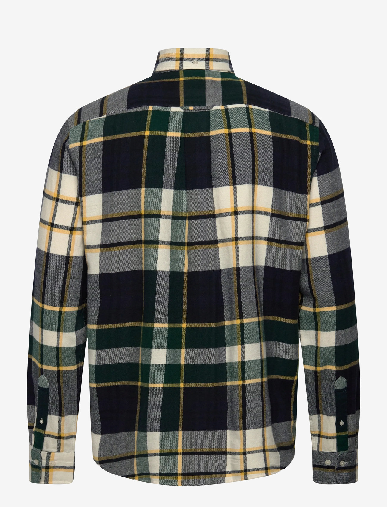 GANT - REG FLANNEL CHECK SHIRT - basic skjortor - tartan green - 1