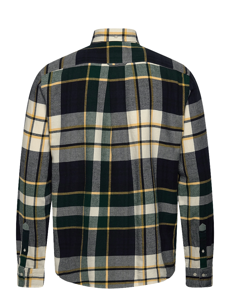 GANT - REG FLANNEL CHECK SHIRT - flanell-hemden - tartan green - 1