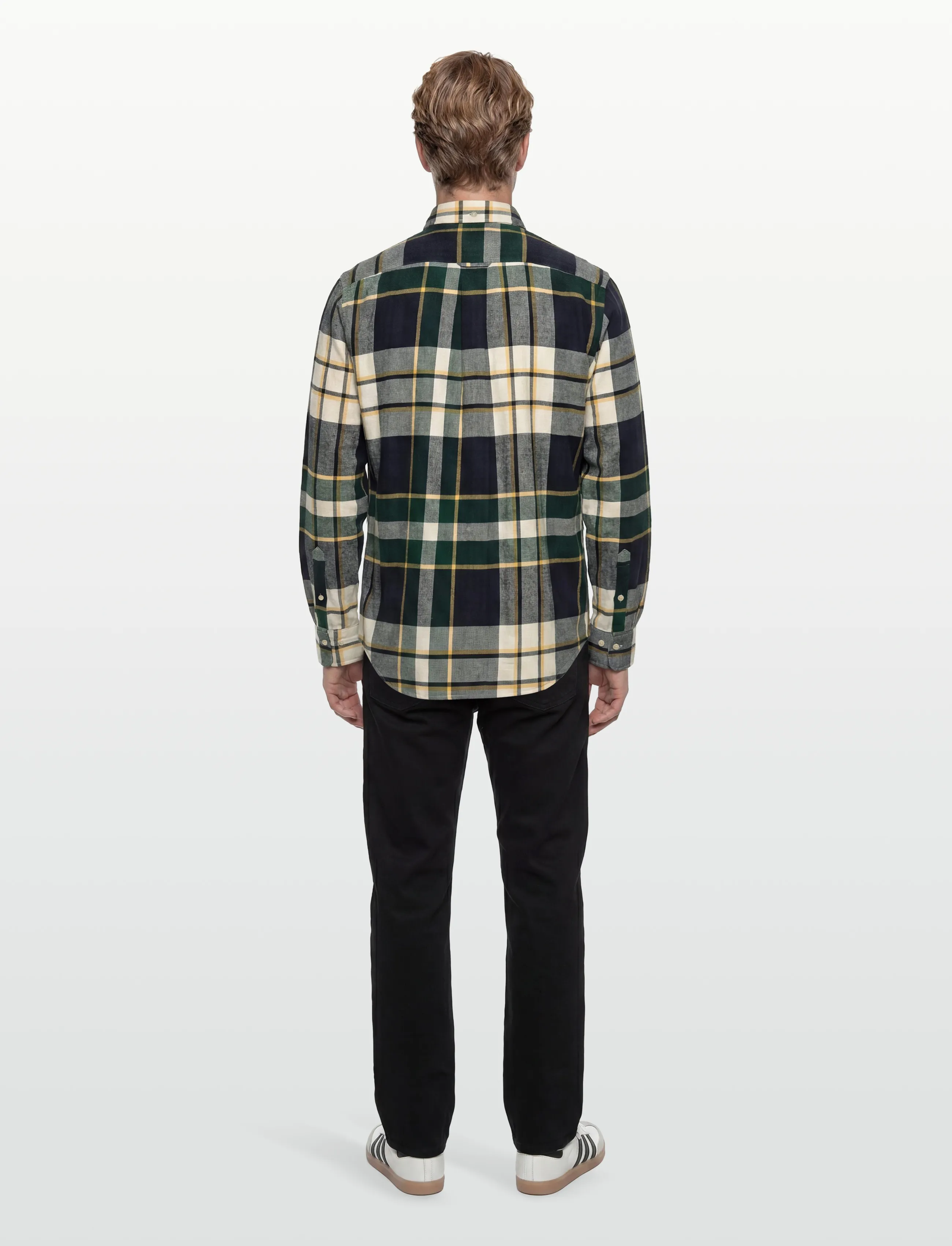 Gant - REG FLANNEL CHECK SHIRT - flanell-hemden - tartan green - 4