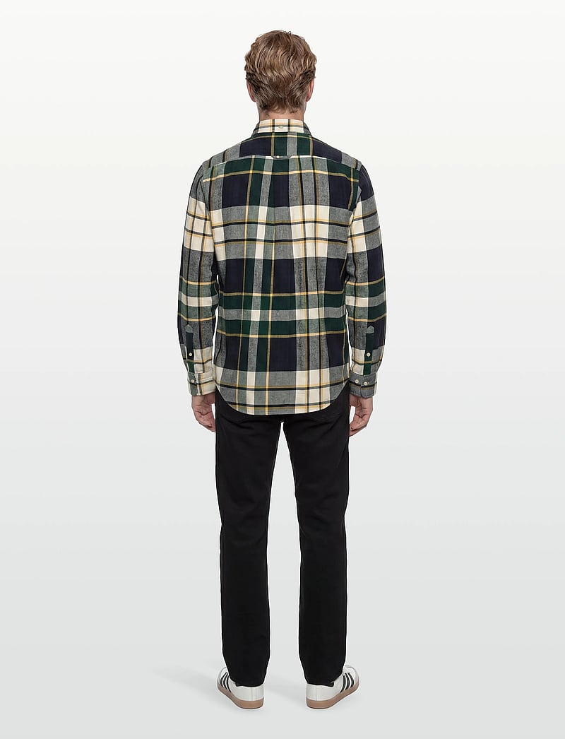 Gant - REG FLANNEL CHECK SHIRT - flannel-skjorter - tartan green - 4