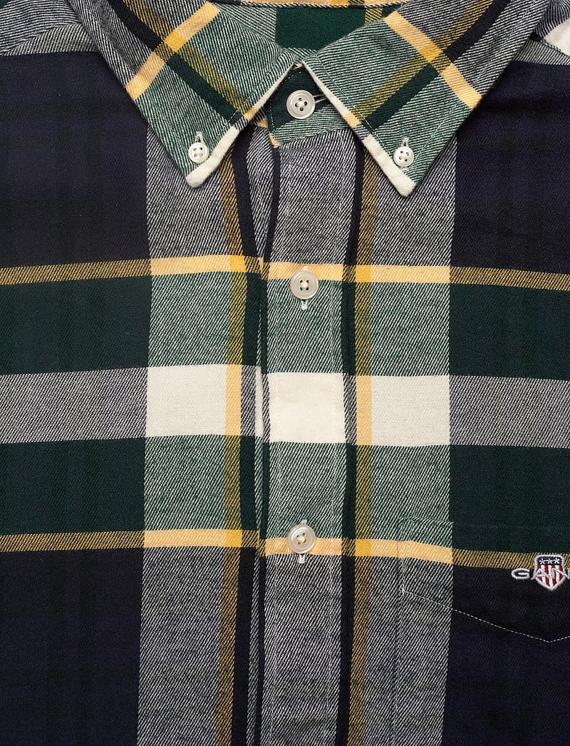 GANT - REG FLANNEL CHECK SHIRT - flanell-hemden - tartan green - 2