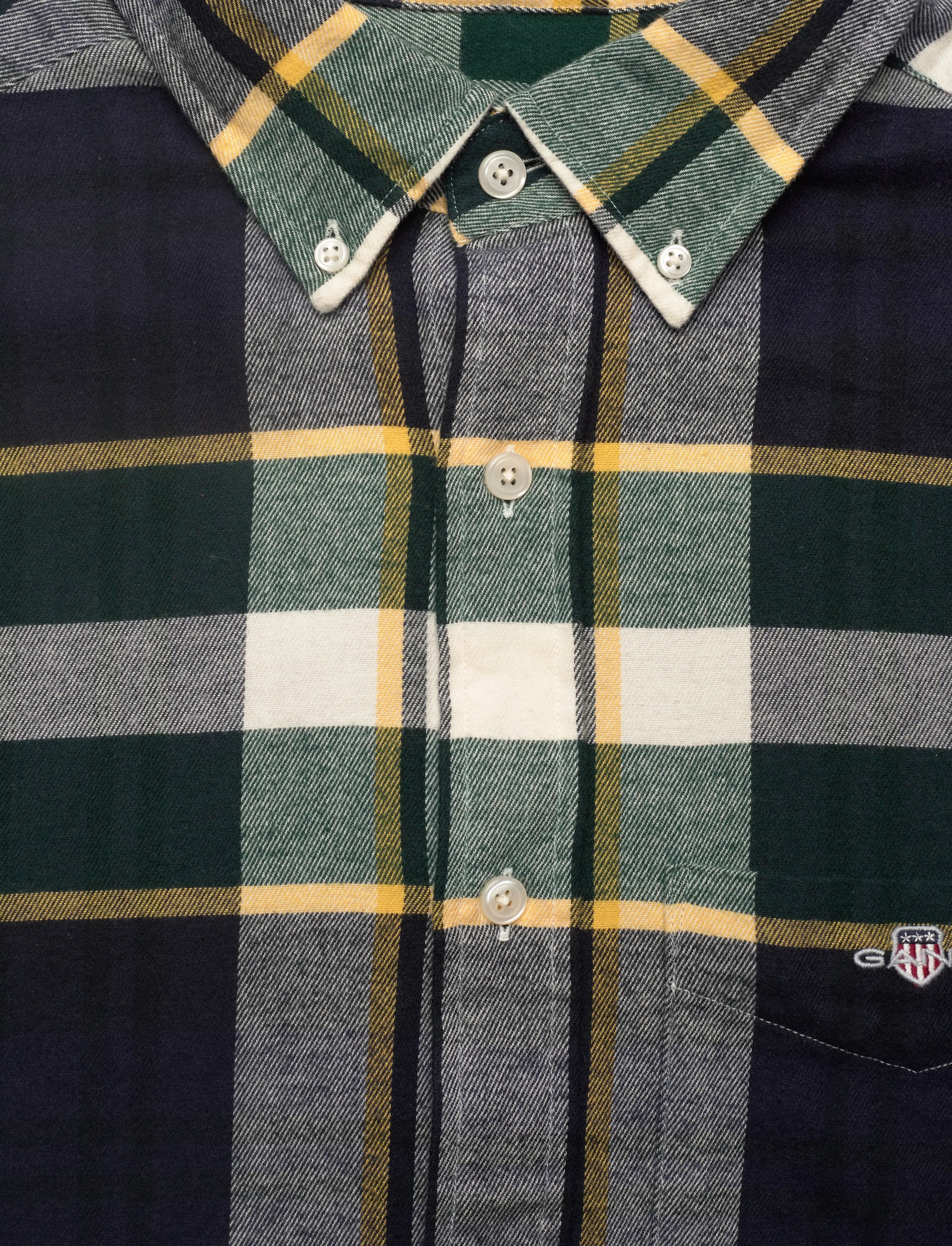 Gant - REG FLANNEL CHECK SHIRT - flanell-hemden - tartan green - 5