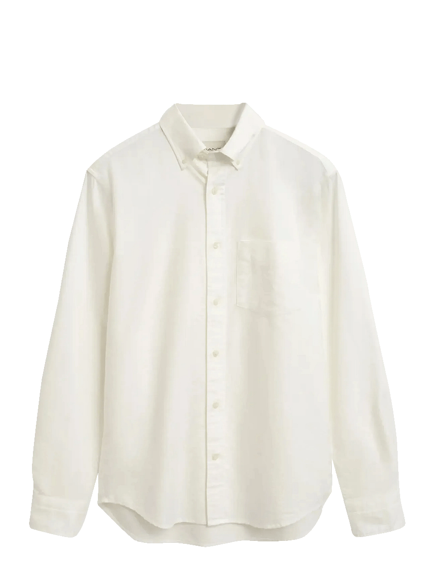 Gant - REG ARCHIVE OXFORD SHIRT - oksfordo marškiniai - eggshell - 0