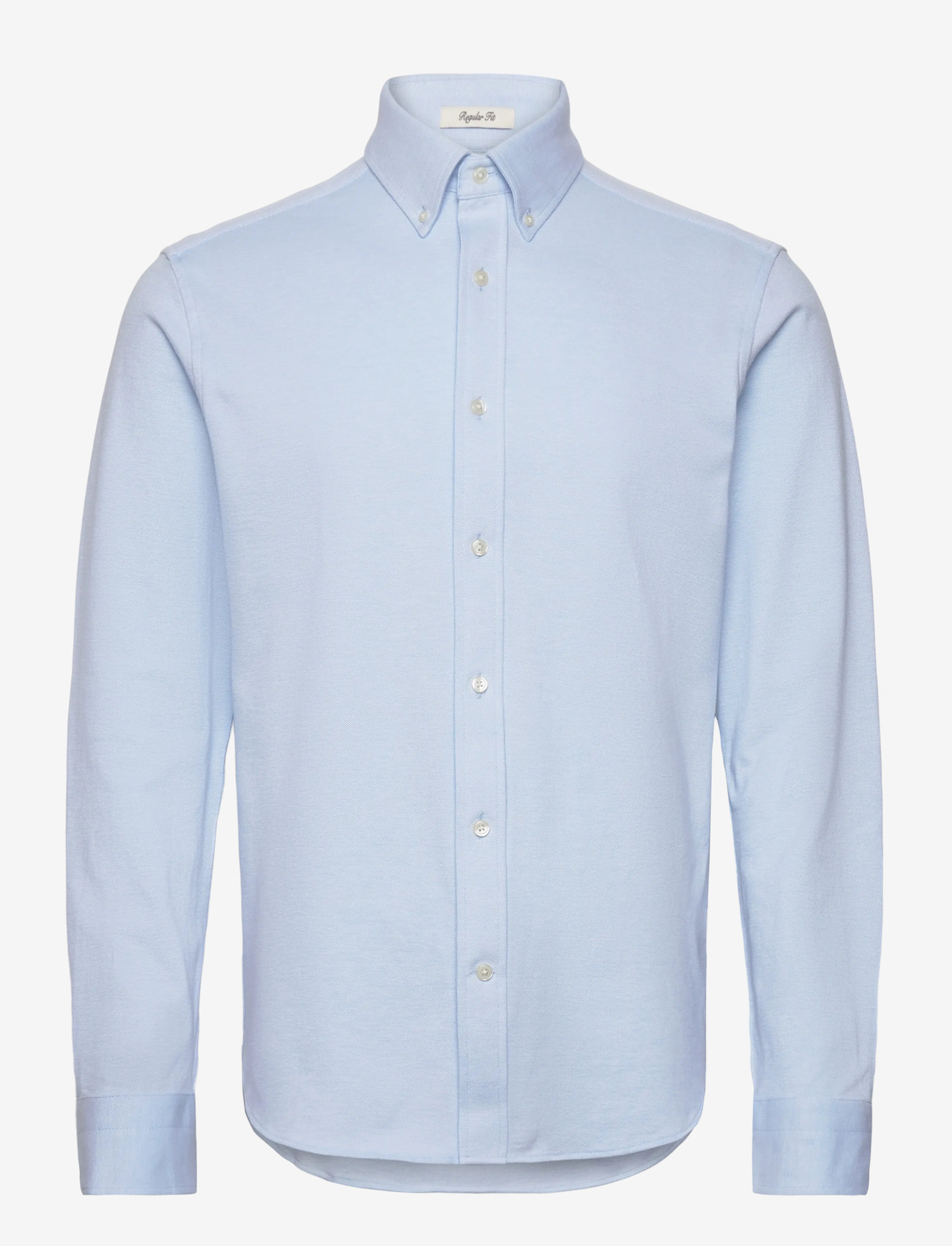 GANT - REG JERSEY PIQUE STRETCH SHIRT - tavalised t-särgid - capri blue - 1
