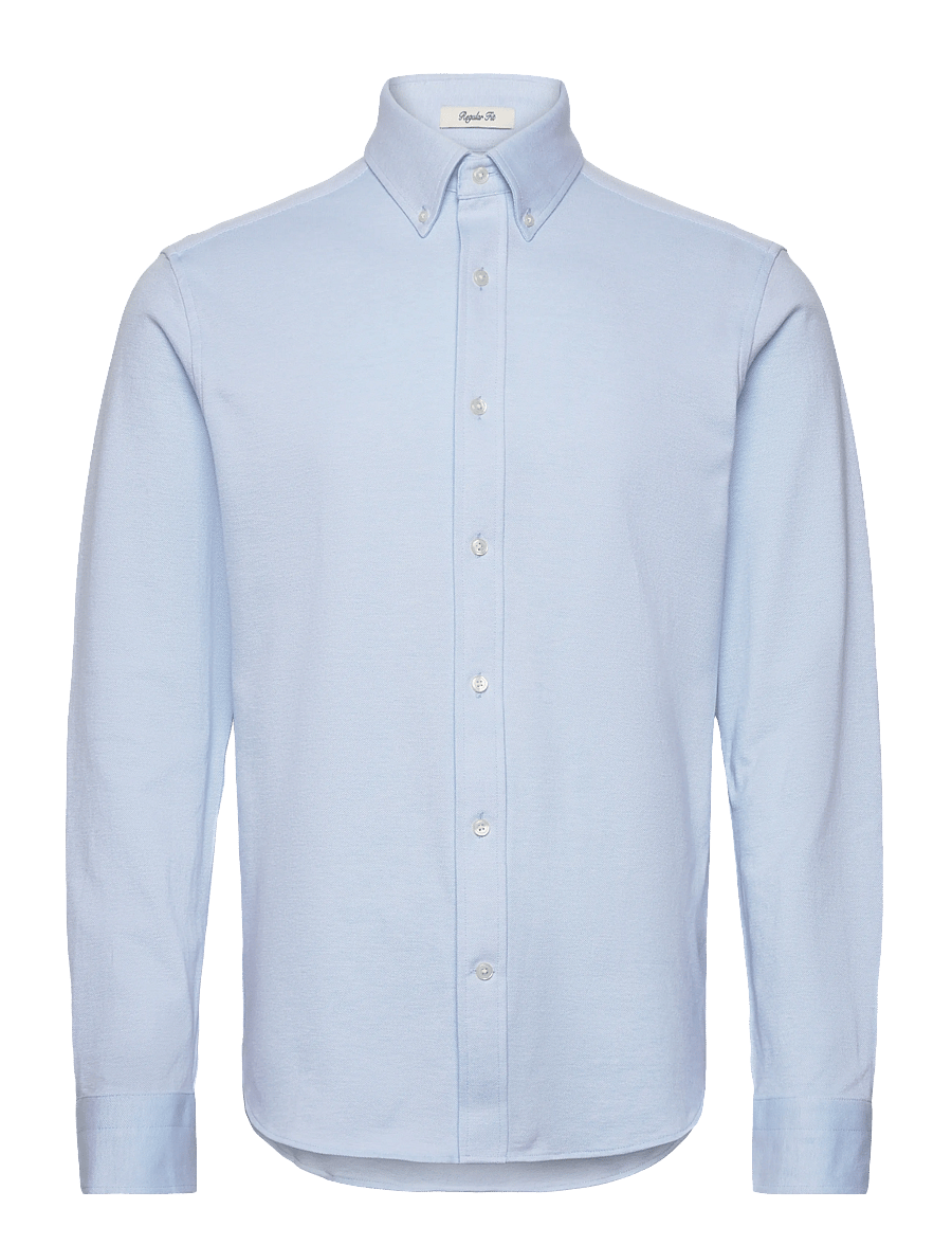 Gant - REG JERSEY PIQUE STRETCH SHIRT - casual skjorter - capri blue - 1