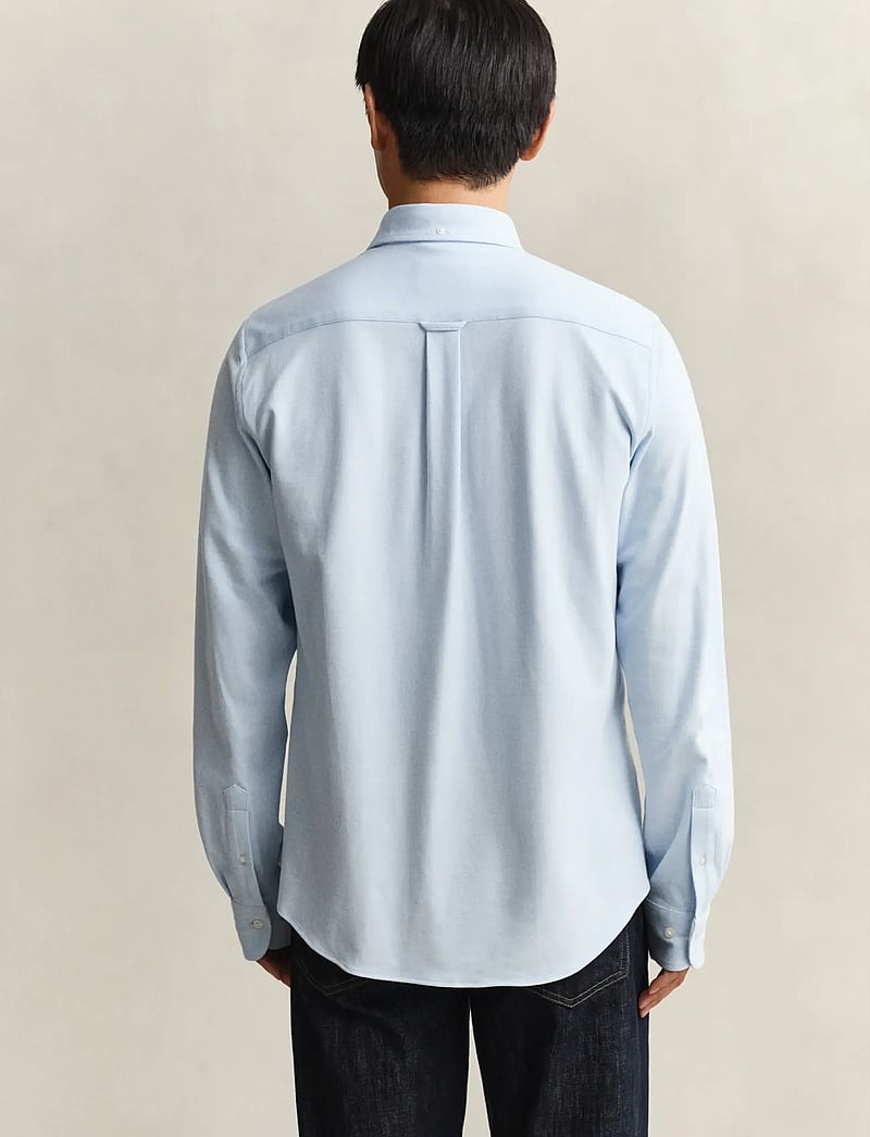 GANT - REG JERSEY PIQUE STRETCH SHIRT - tavalised t-särgid - capri blue - 3