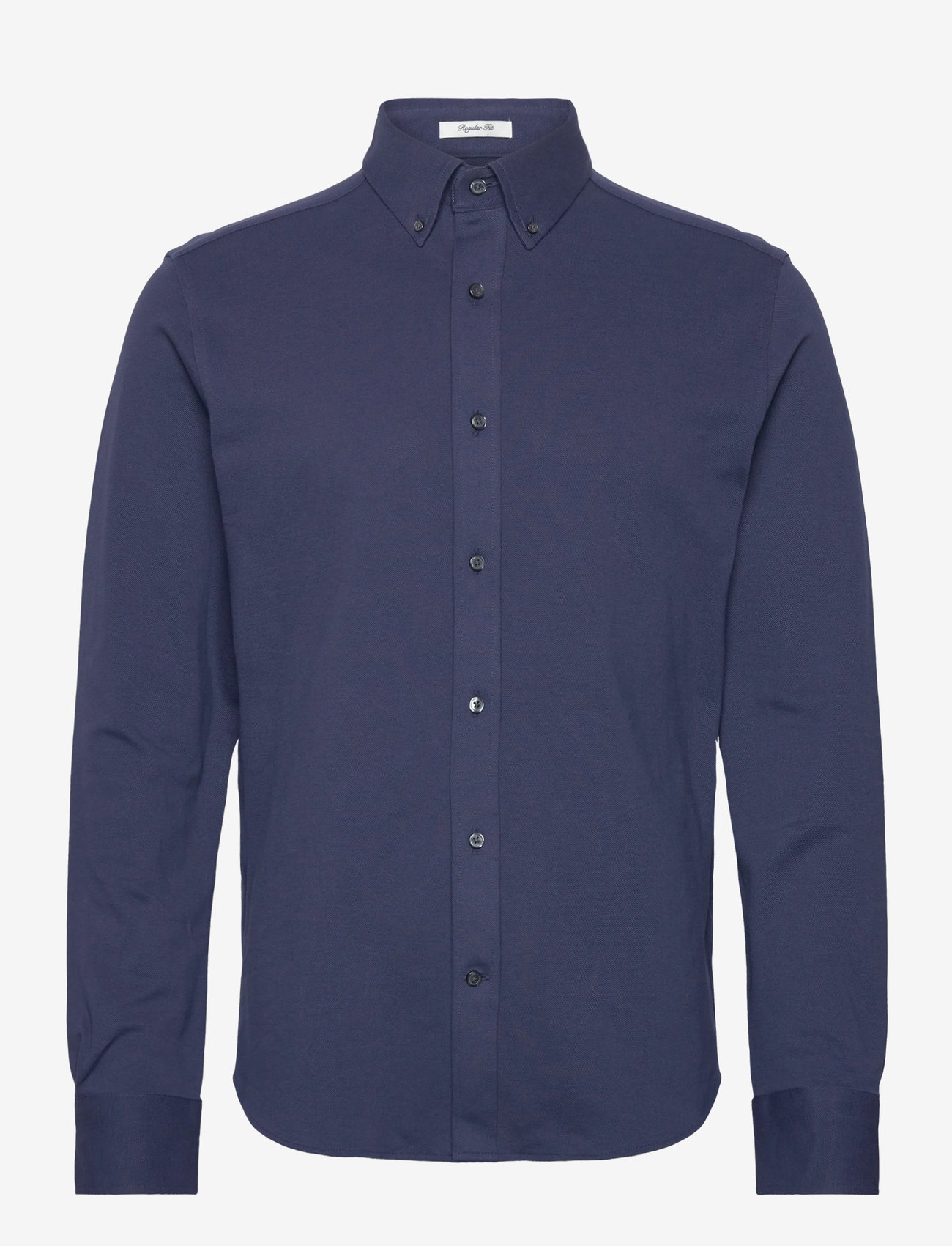 GANT - REG JERSEY PIQUE STRETCH SHIRT - basic skjorter - marine - 1