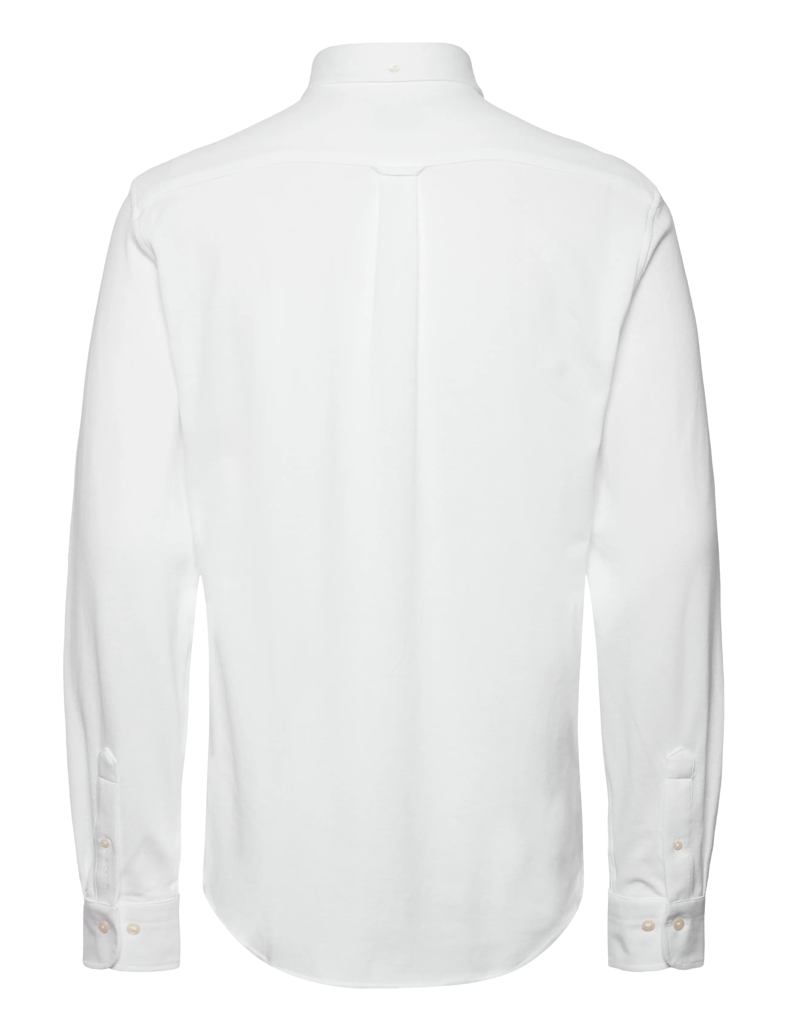 Gant - REG JERSEY PIQUE STRETCH SHIRT - casual skjorter - white - 2