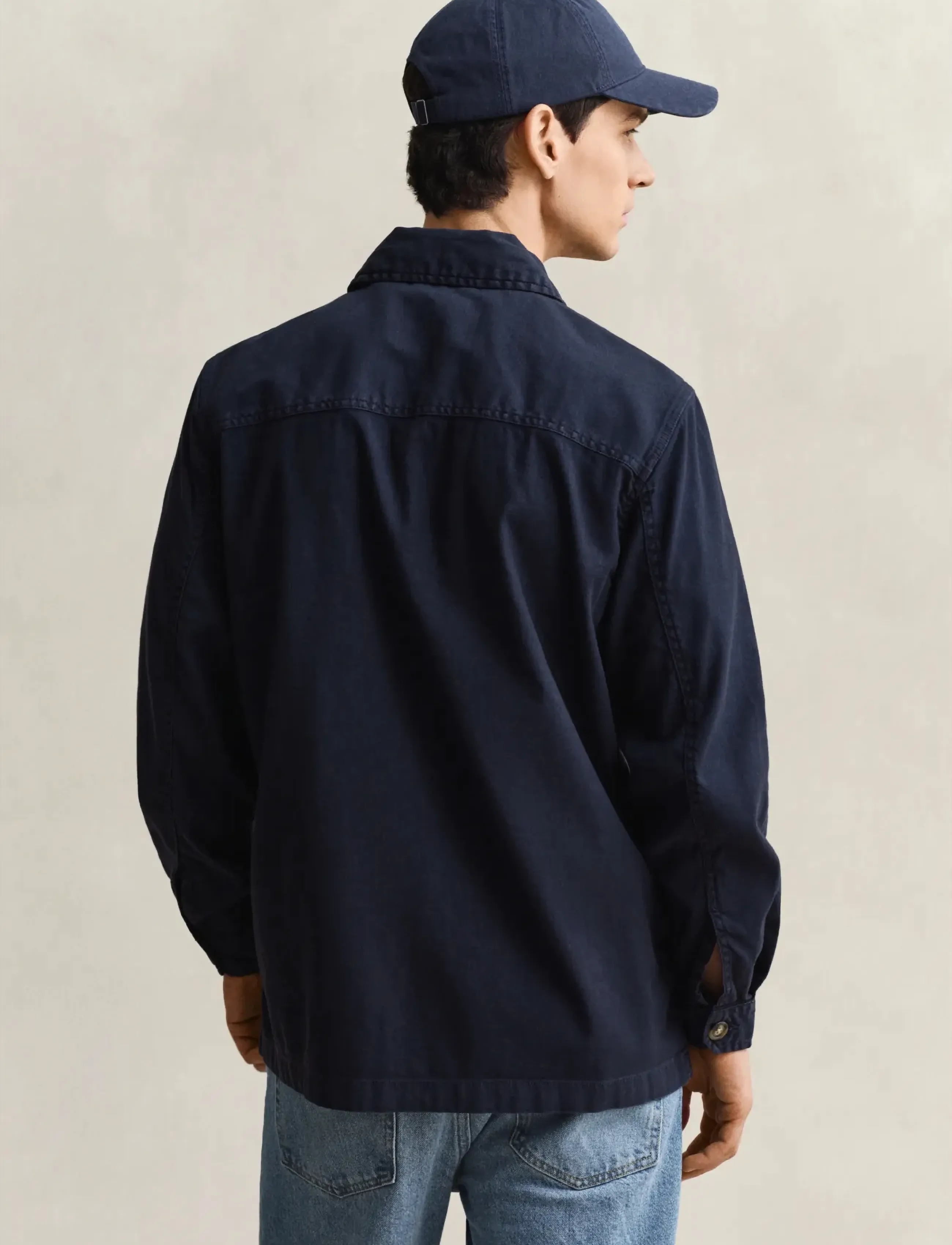 Gant - REG COTTON / LINEN OVERSHIRT - shop efter anledning - evening blue - 2