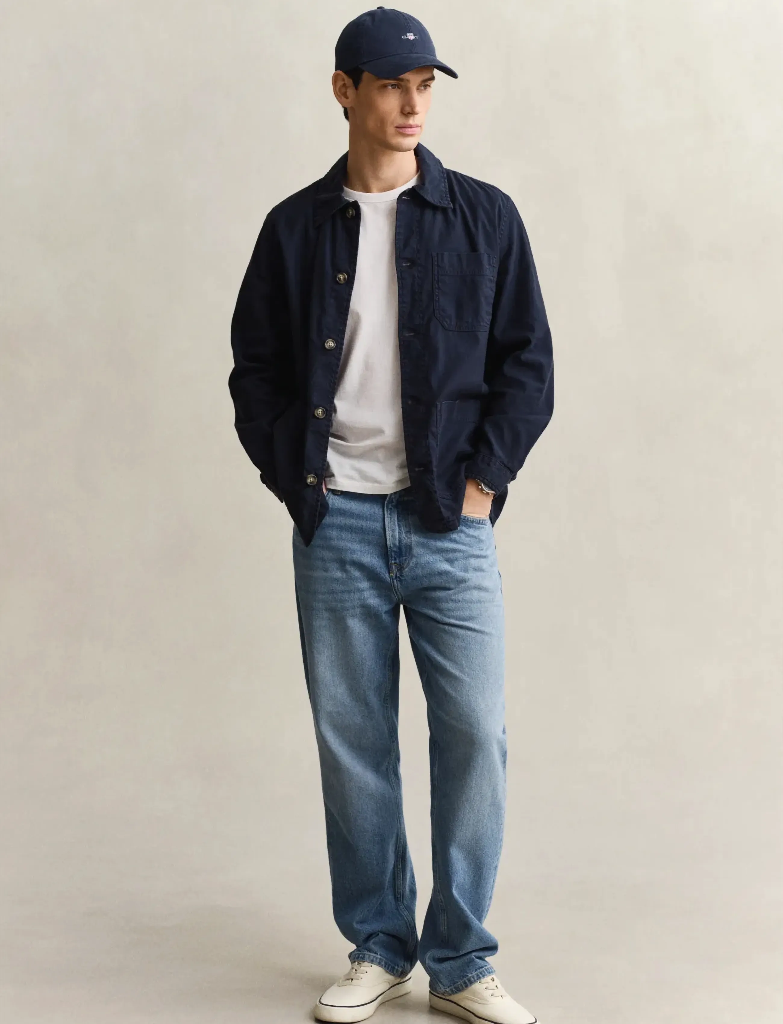 Gant - REG COTTON / LINEN OVERSHIRT - shop efter anledning - evening blue - 3