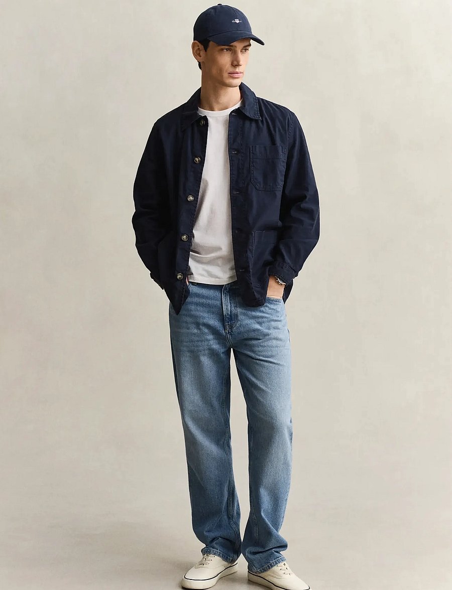 Gant - REG COTTON / LINEN OVERSHIRT - achetez selon l'occasion - evening blue - 3