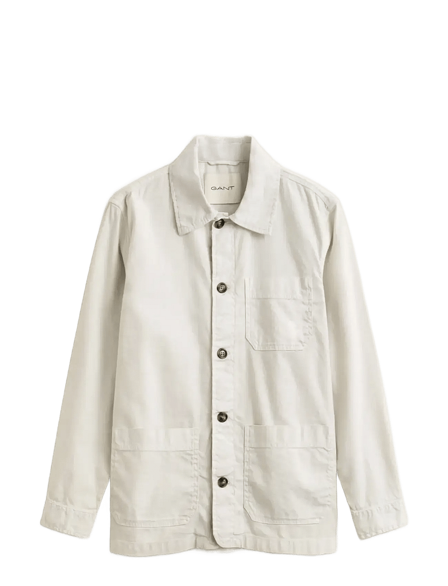 Gant - REG COTTON / LINEN OVERSHIRT - shop by occasion - sand - 1