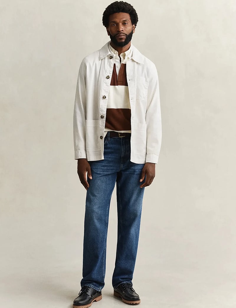 GANT - REG COTTON / LINEN OVERSHIRT - shop efter anledning - sand - 4