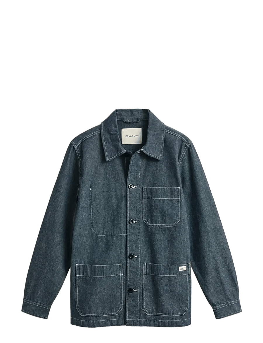 Gant - REG CHAMBRAY OVERSHIRT - shop by occasion - mid blue - 1