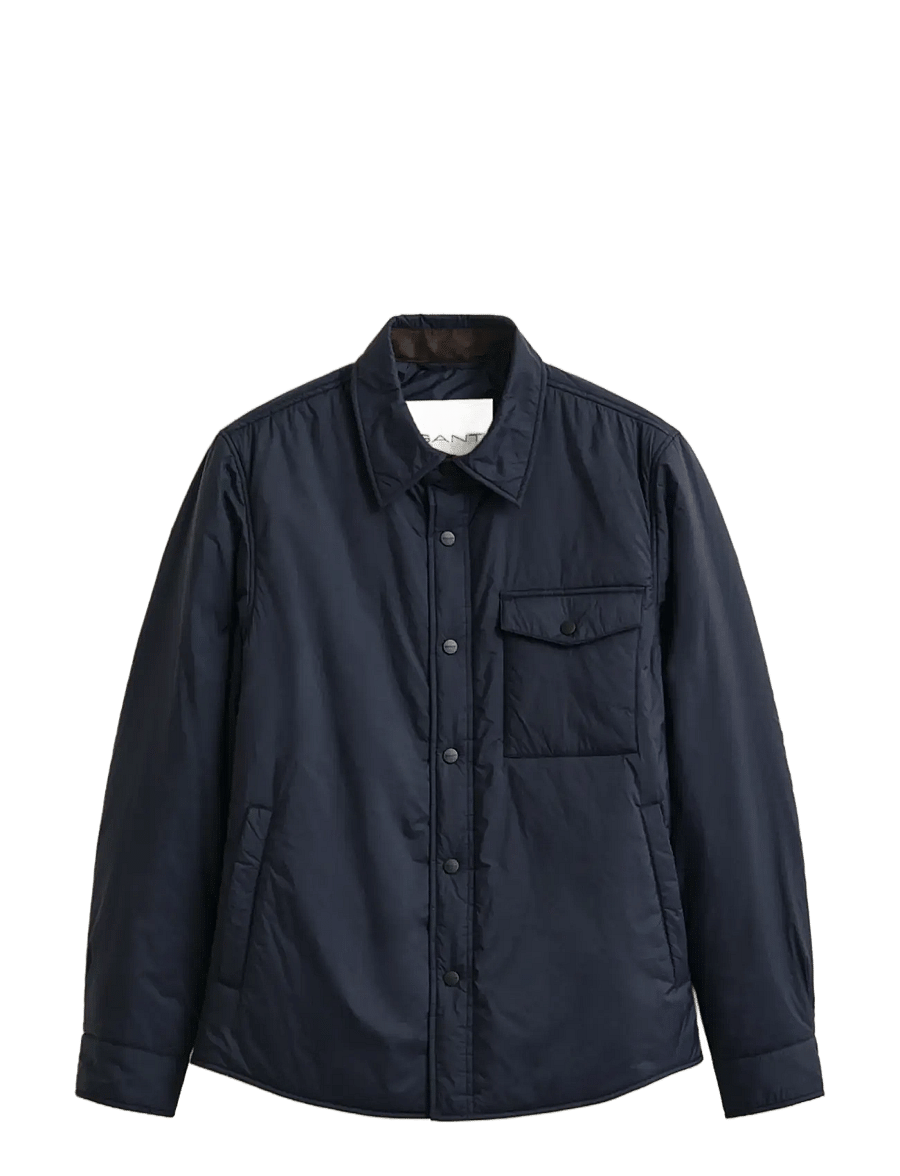Gant - ULTRA LIGHT PADDED OVERSHIRT - Überhemden - evening blue - 0