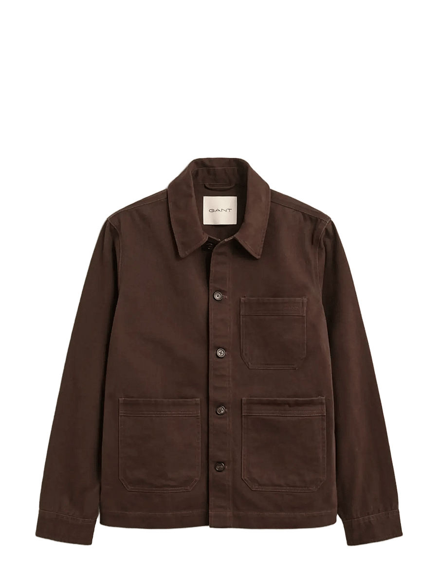 Gant - Twill Overshirt - black brown - 0