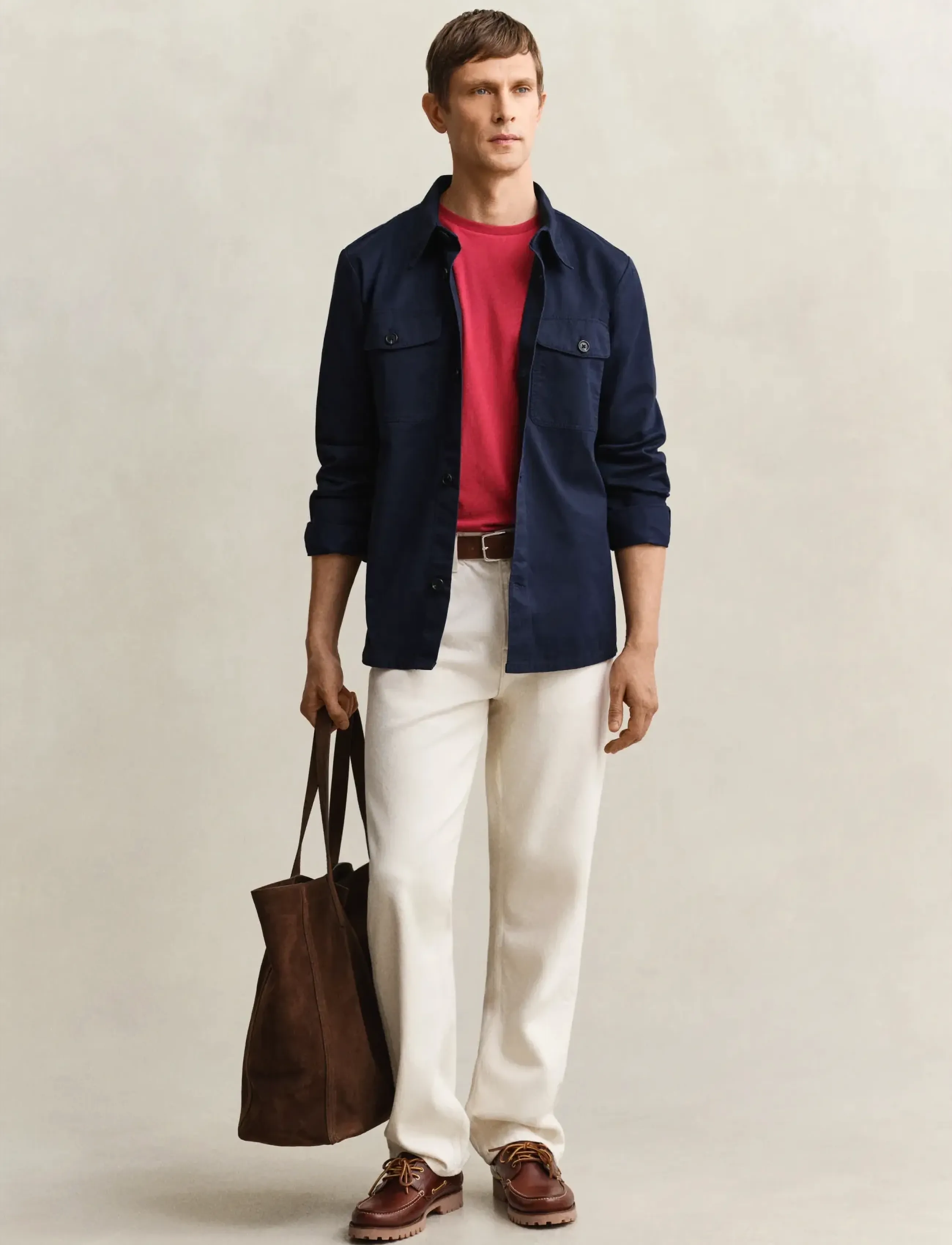 Gant - REG COTTON TWILL OVERSHIRT - shop efter anledning - evening blue - 4