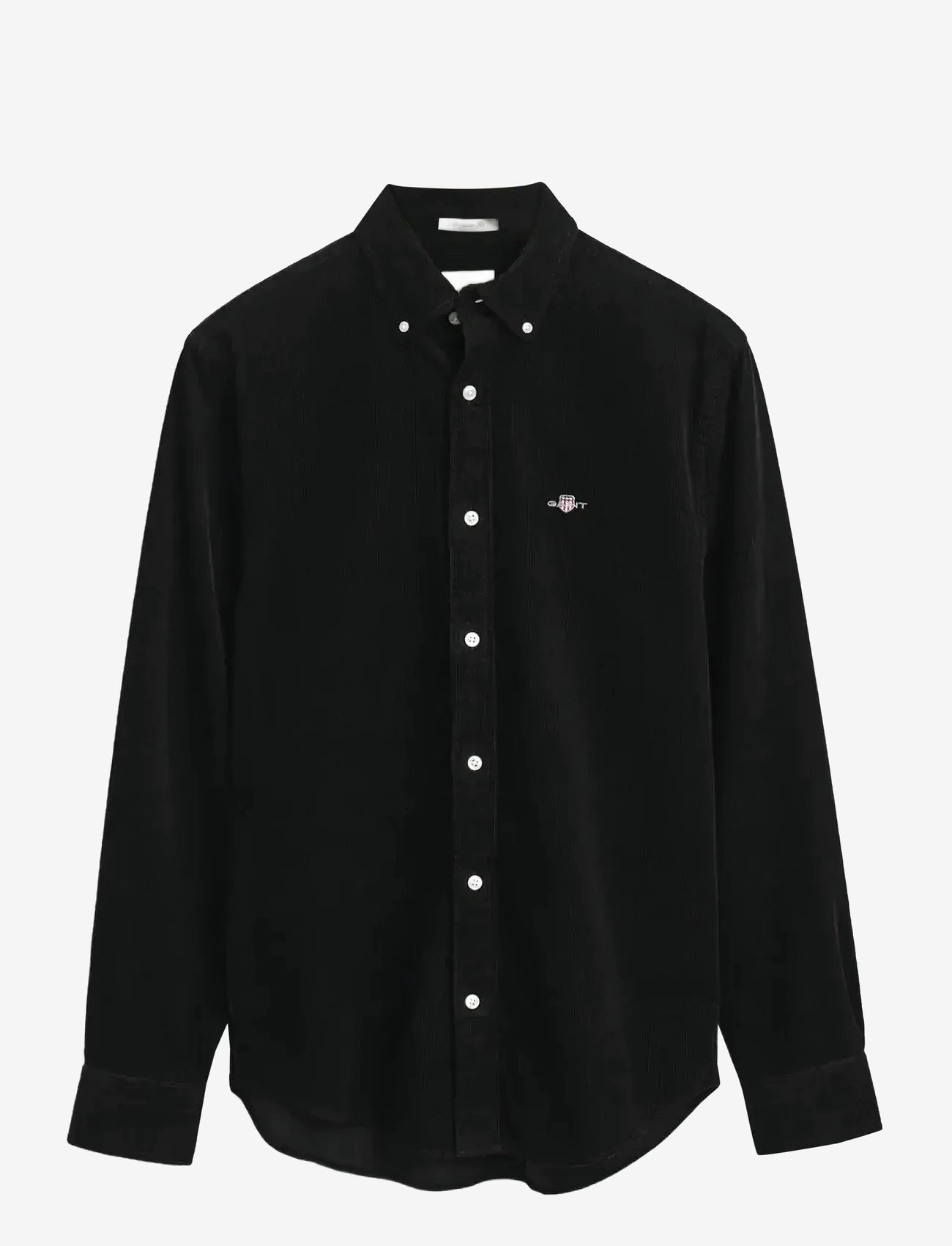 GANT - REG CORDUROY SHIRT - cordhemden - black - 1