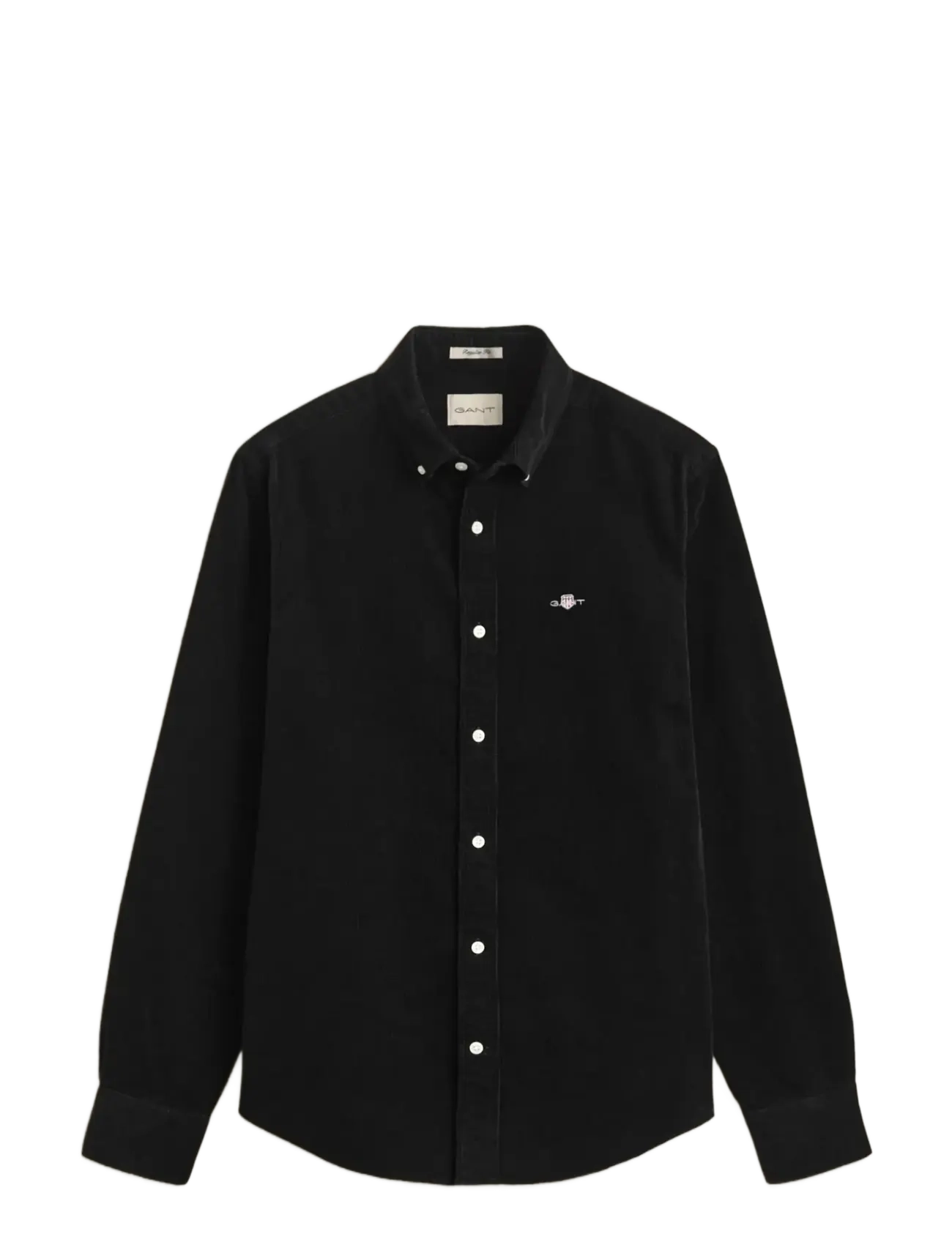 Gant - REG CORDUROY SHIRT - velvetsärgid - black - 1
