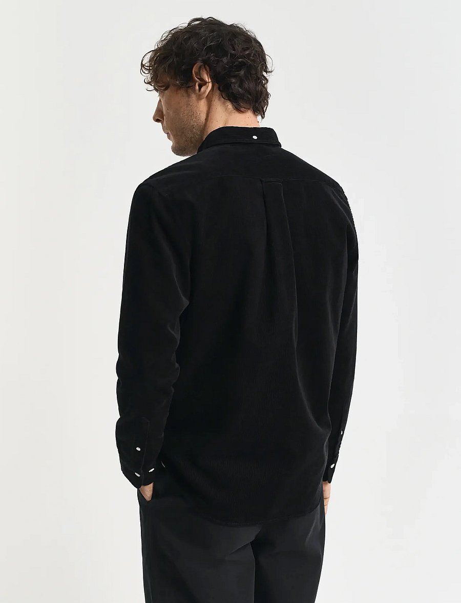 Gant - REG CORDUROY SHIRT - cordhemden - black - 3