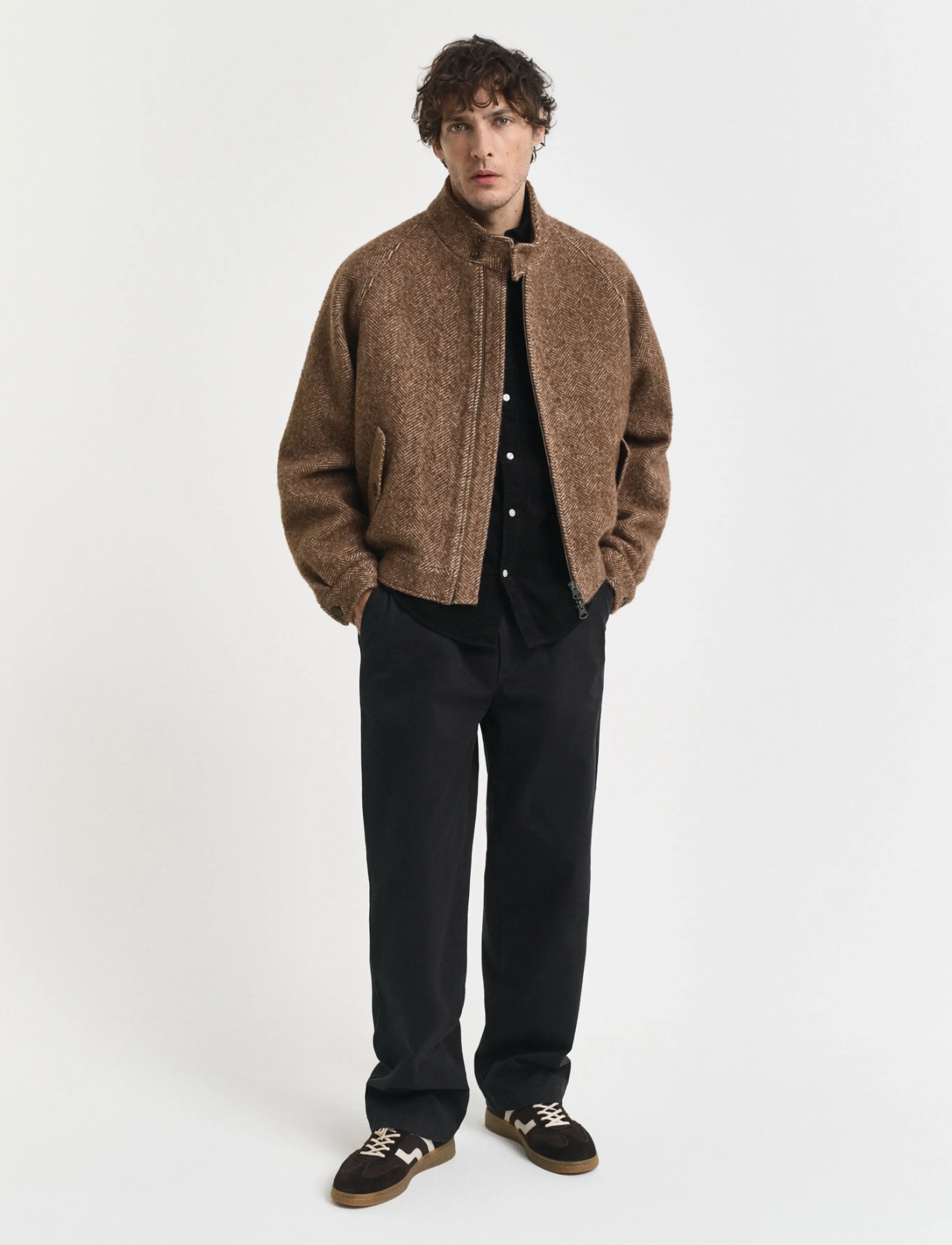 Gant - REG CORDUROY SHIRT - mænd - black - 3