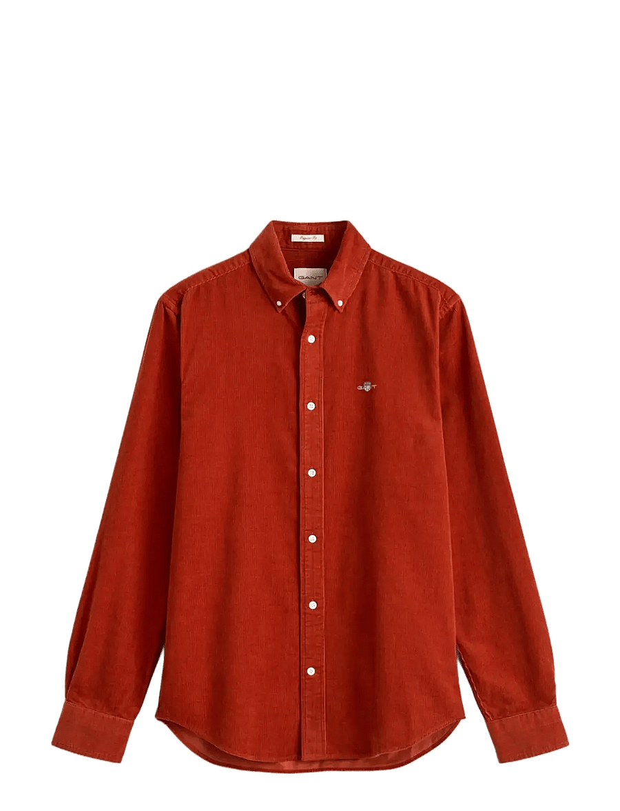 Gant - REG CORDUROY SHIRT - velvetsärgid - copperwood - 0