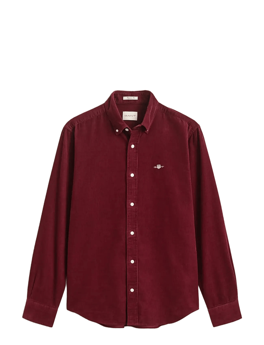 Gant - REG CORDUROY SHIRT - corduroy shirts - deep grape wine - 1