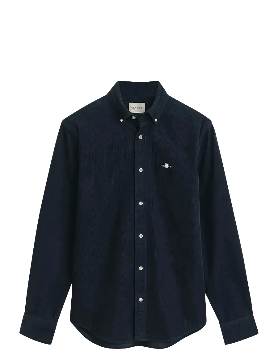 Gant - REG CORDUROY SHIRT - cordhemden - evening blue - 1