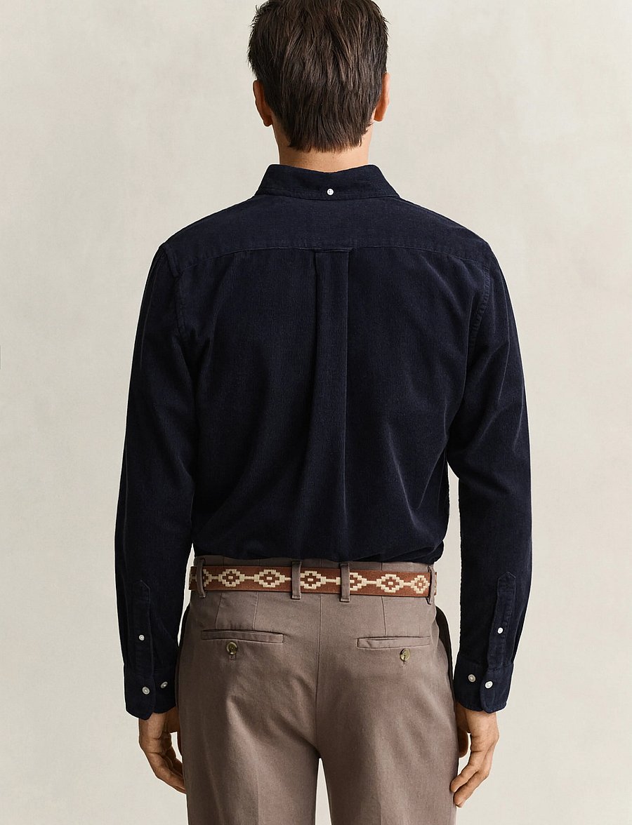 Gant - REG CORDUROY SHIRT - cordhemden - evening blue - 2