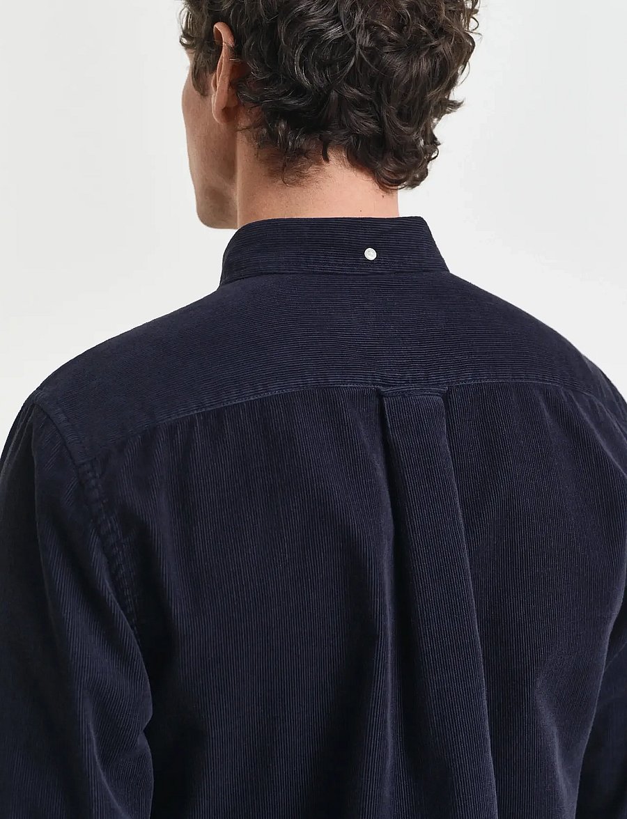 Gant - REG CORDUROY SHIRT - cordhemden - evening blue - 4