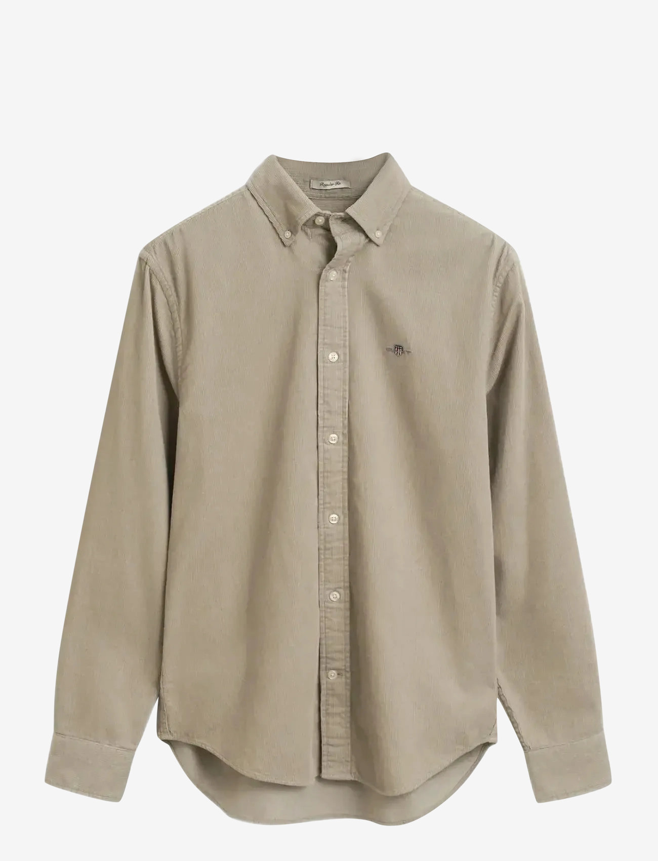 GANT - REG CORDUROY SHIRT - cordhemden - greige - 1