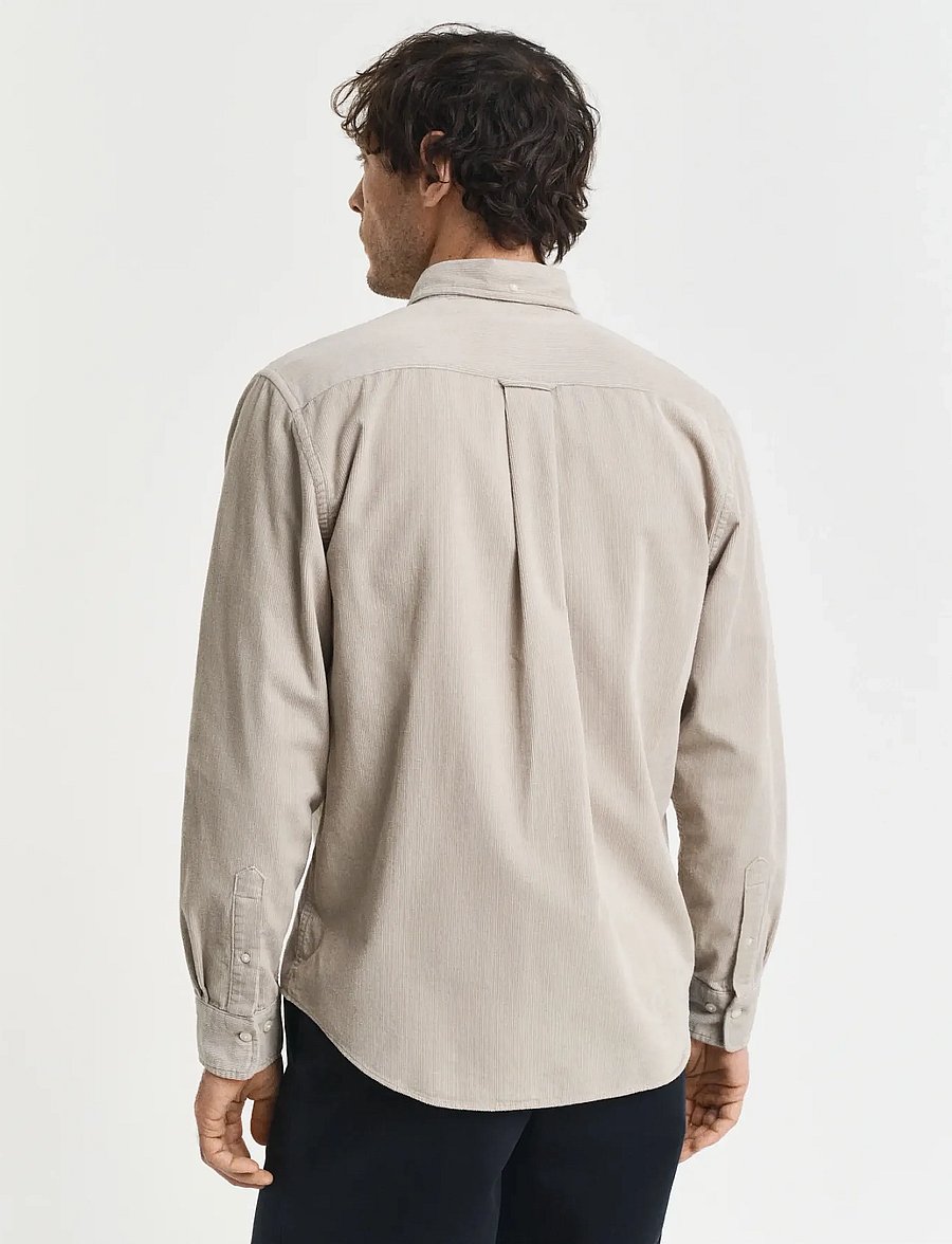 Gant - REG CORDUROY SHIRT - cordhemden - greige - 3