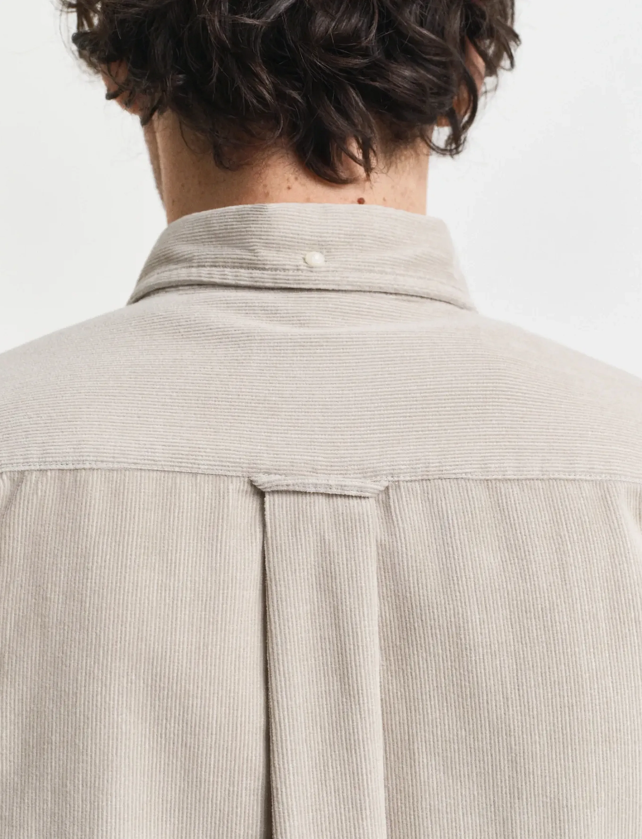 Gant - REG CORDUROY SHIRT - fløjlsskjorter - greige - 4