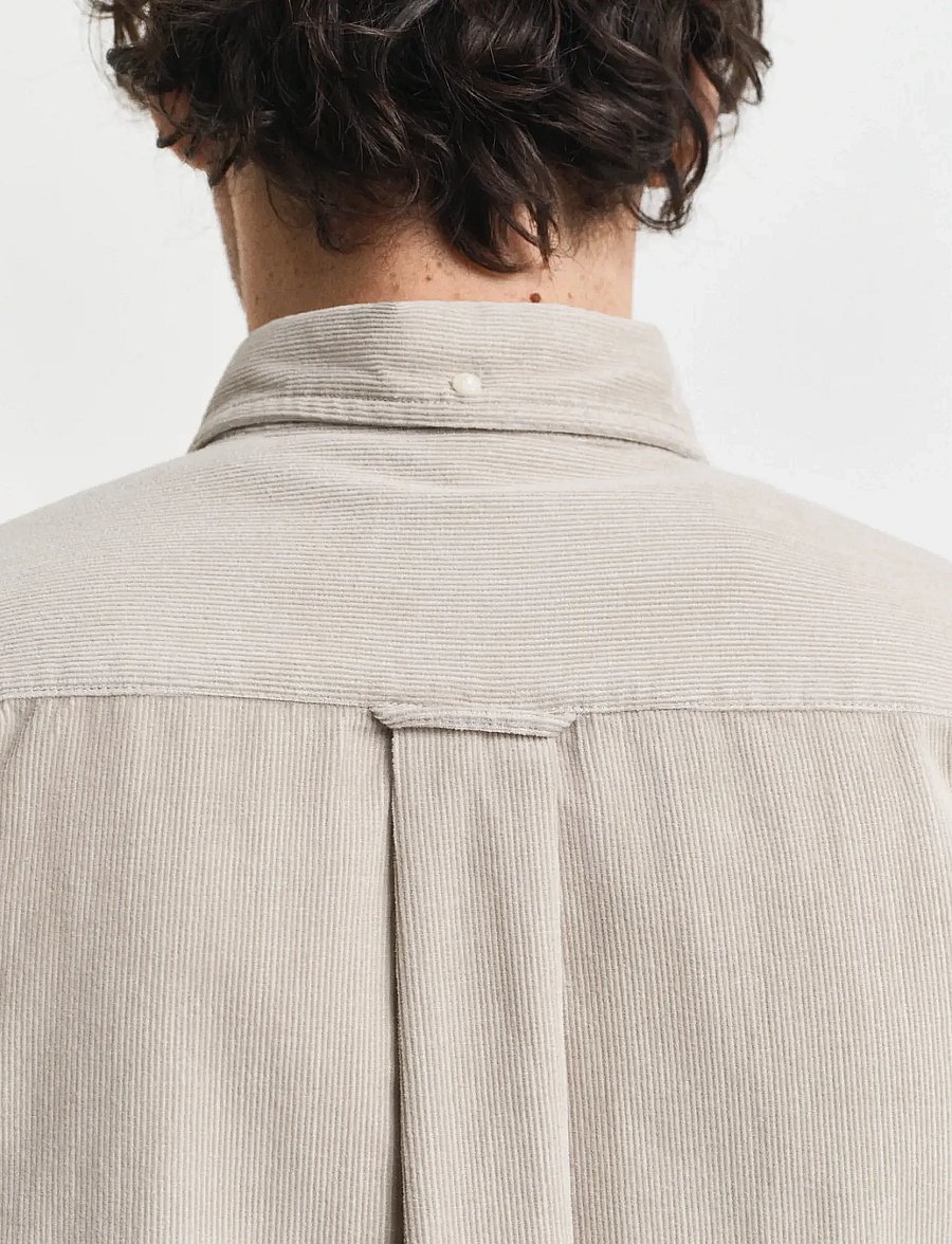 Gant - REG CORDUROY SHIRT - cordhemden - greige - 4