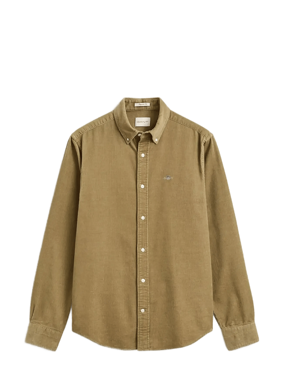 Gant - REG CORDUROY SHIRT - manchesterskjortor - light taupe - 1
