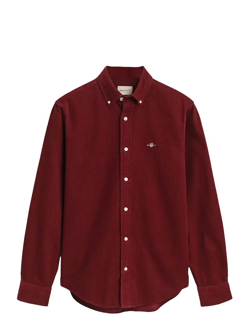 Gant - REG CORDUROY SHIRT - corduroy overhemden - plumped red - 1