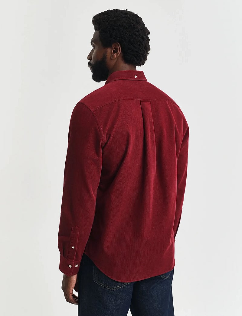 Gant - REG CORDUROY SHIRT - corduroy overhemden - plumped red - 3