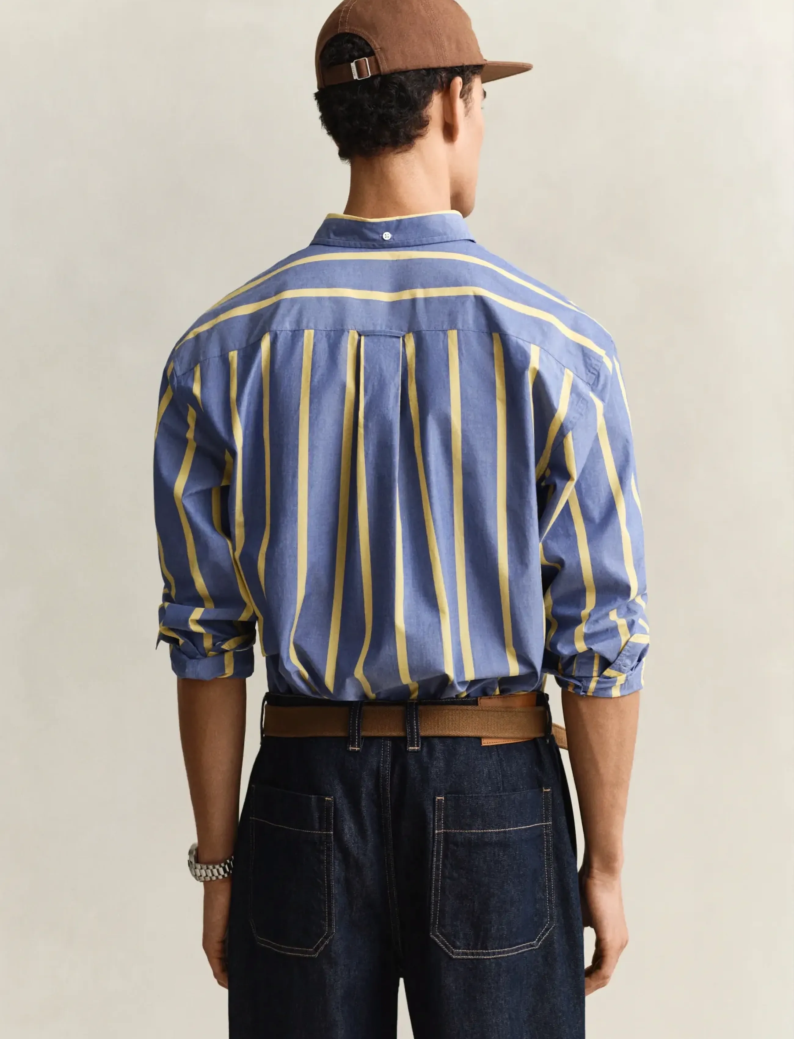 Gant - REL HERITAGE POPLIN STRIPE SHIRT - chemises à rayures - college blue - 2